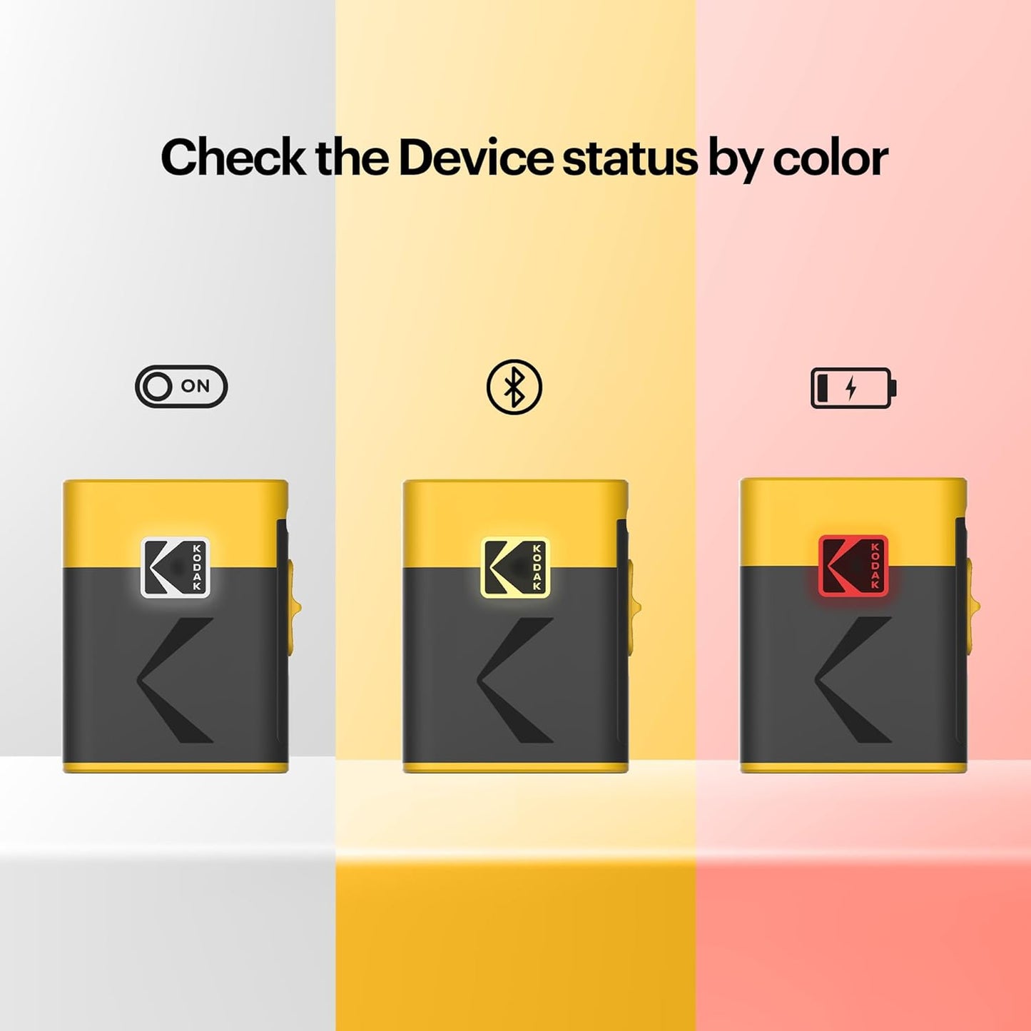 KODAK Label ERA Label Maker Machine, Yellow (Label Printer with 1 Roll Sticker Label)