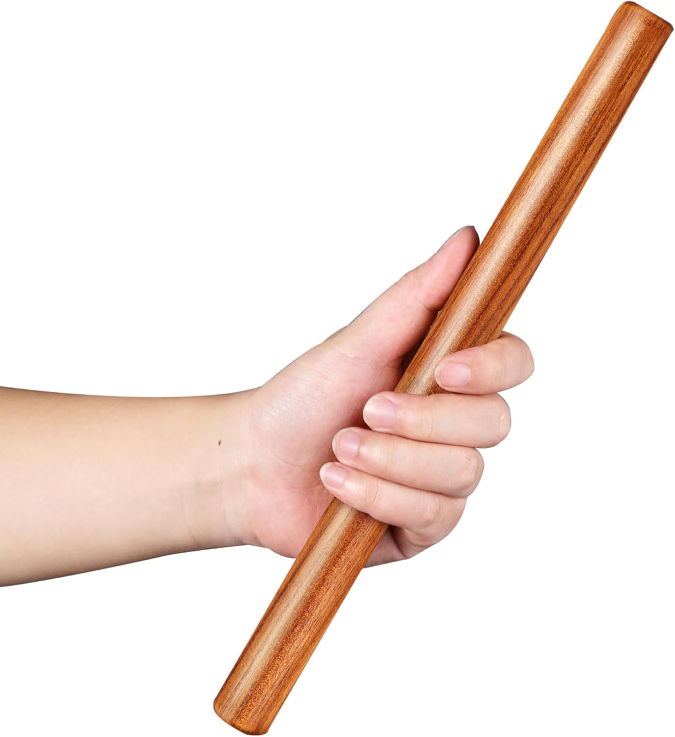 Wood Rolling Pin for Dough, Vinoil French Rolling Pins for Baking with Slicone Baking Mat Set, Dough Roller for Baking Fondant Pizza Pasta Pies Cakes Bread and Cookies, 16 Inch Rosewood