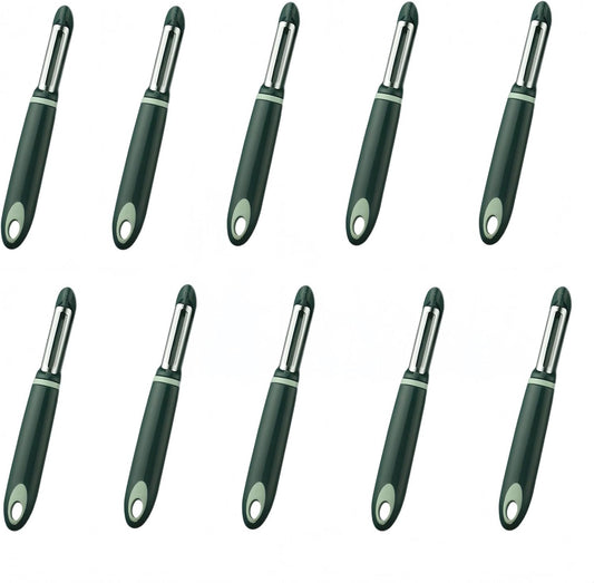 10 Pack Vegetable Potato Peeler for Kitchen,Ergonomic Soft-Touch Handle-Black (Aquamarine, 10 Pack)