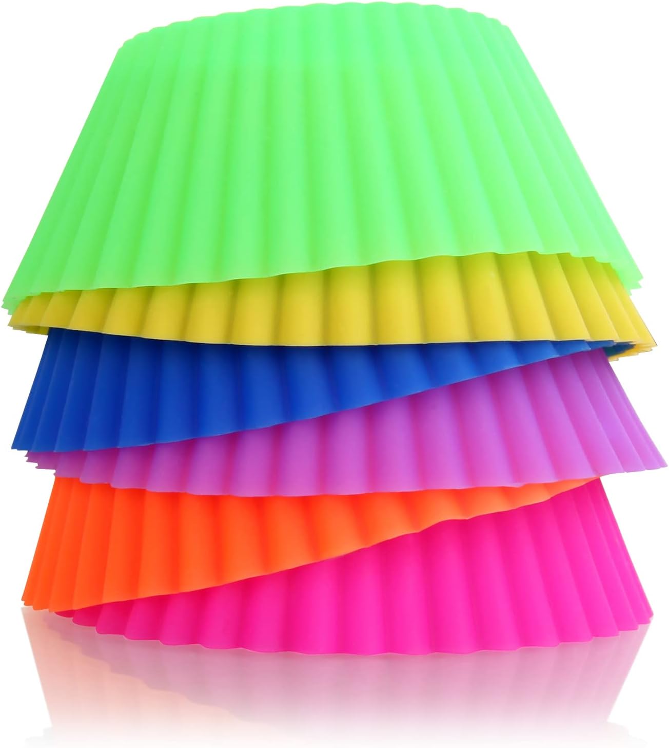 New Star Foodservice 44270 Reusable Silicone Baking Cups and Cupcake Liners, Set of 24