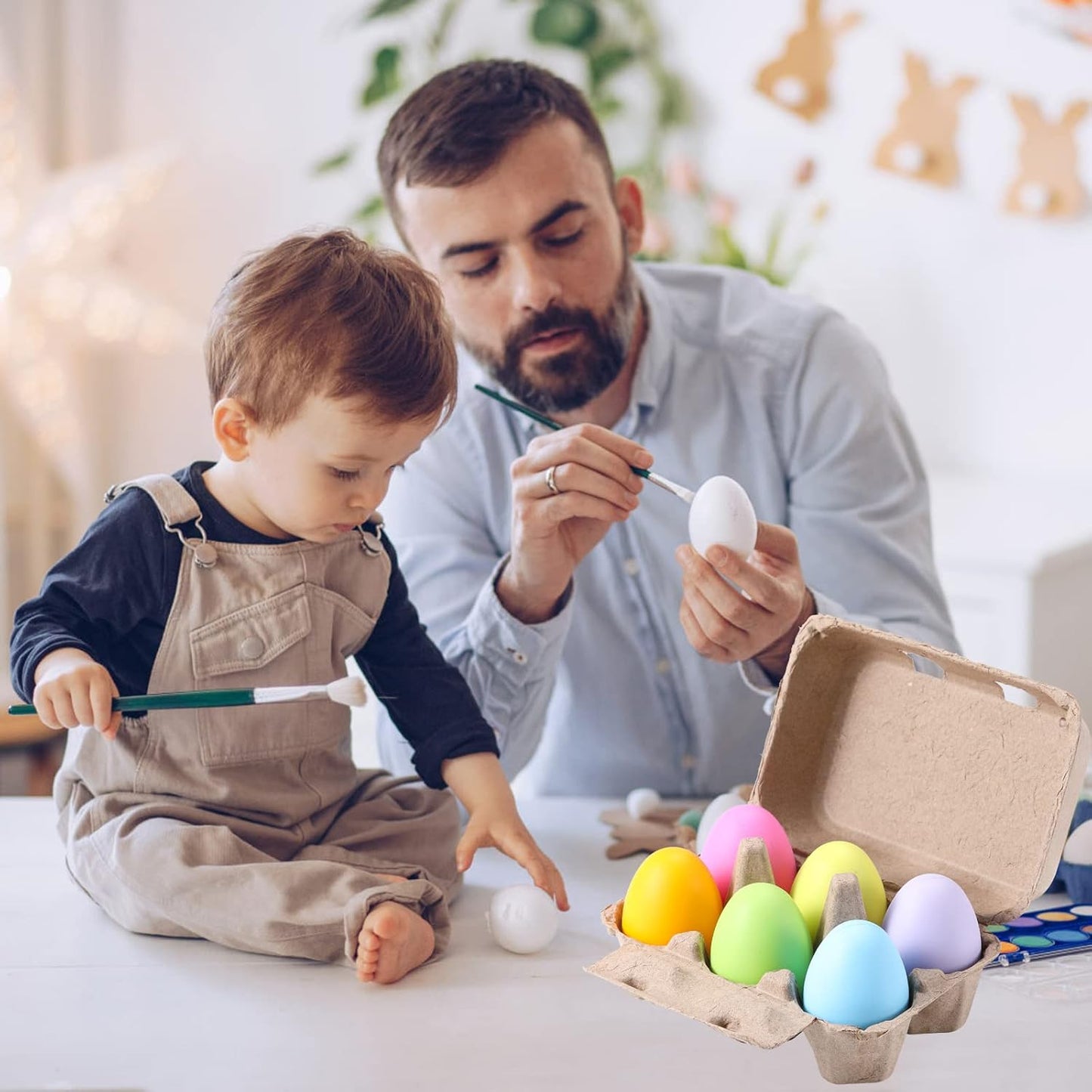 Half Dozen Vintage Egg Cartons 25 Pack, Blank Natural Pulp 6 Count Carton for Chicken Eggs Reusable, Storage Tray Strong for Holds Up to Six 6 Egg Cardboard Paper Holder Container for Refrigerator