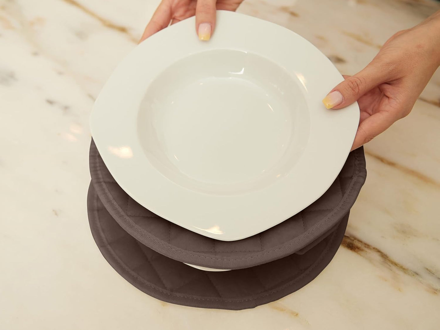 Covermates Keepsakes - Dish Storage Set - Padded Protection - ID Window - Stain Resistant - Machine Washable - China Storage, Bronze