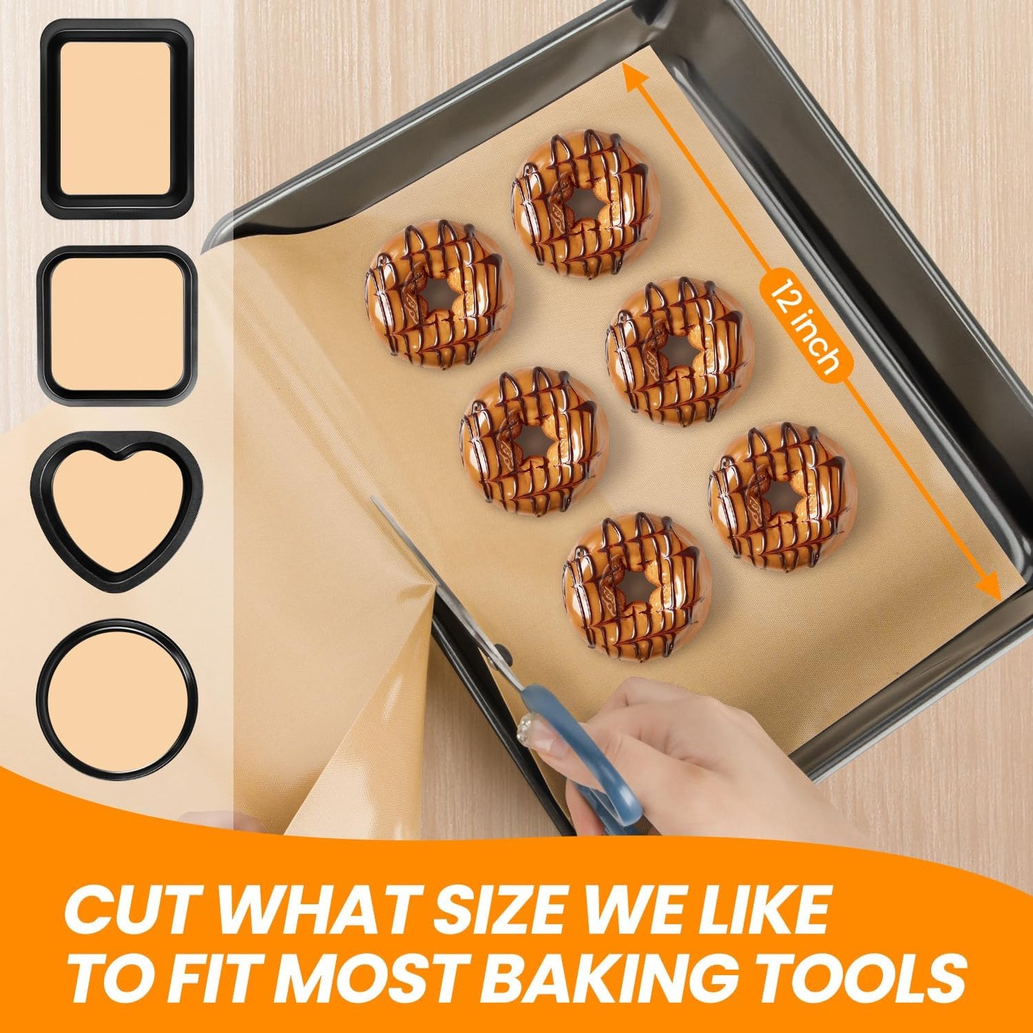 Silicone Baking Mat Roll- Reusable & Best German Silicone- Heat Resistant Freeze Dryer Liner, Non Stick Pastry Dough Rolling Mat, Non Slip Kitchen Counter Protector Mat