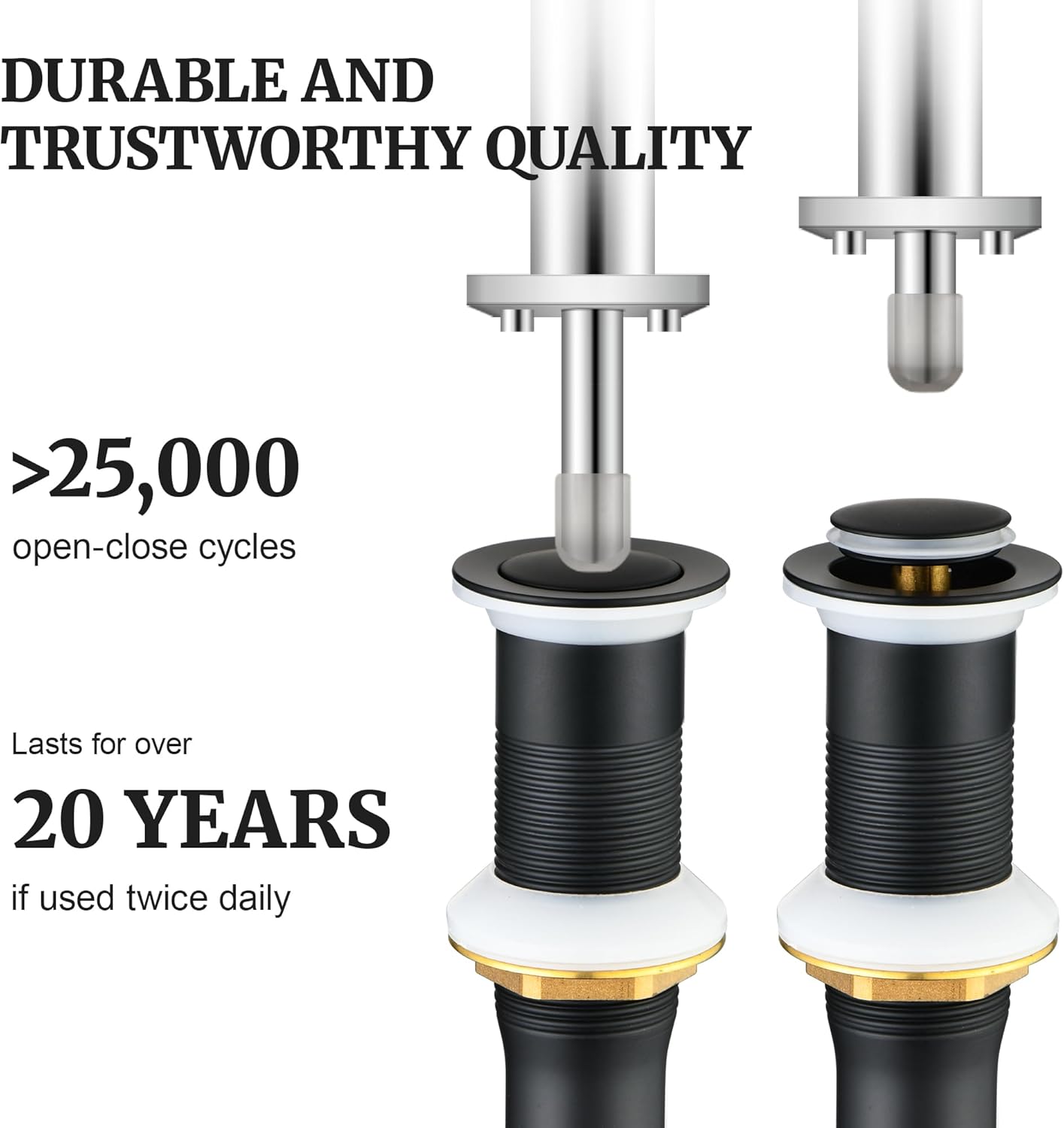 Pop up Sink Drain Stopper for Bathroom Vessel Vanity Sink Art Basin Matte Black, Small Cap Without Overflow, Metal Pop-up Drain Strainer with Detachable Basket Stopper