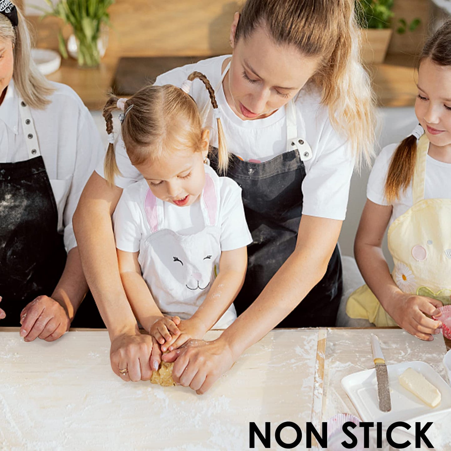 Extra Large silicone Mats, Food-Grade Kids Silicone Placemats Silicone Mats for Kitchen Counter Heat Resistant Mat Dab Mat, Non Stick Silicone Mat for Craft Pastry Baking, 27.6'' x 19.7'', Clear 1Pack