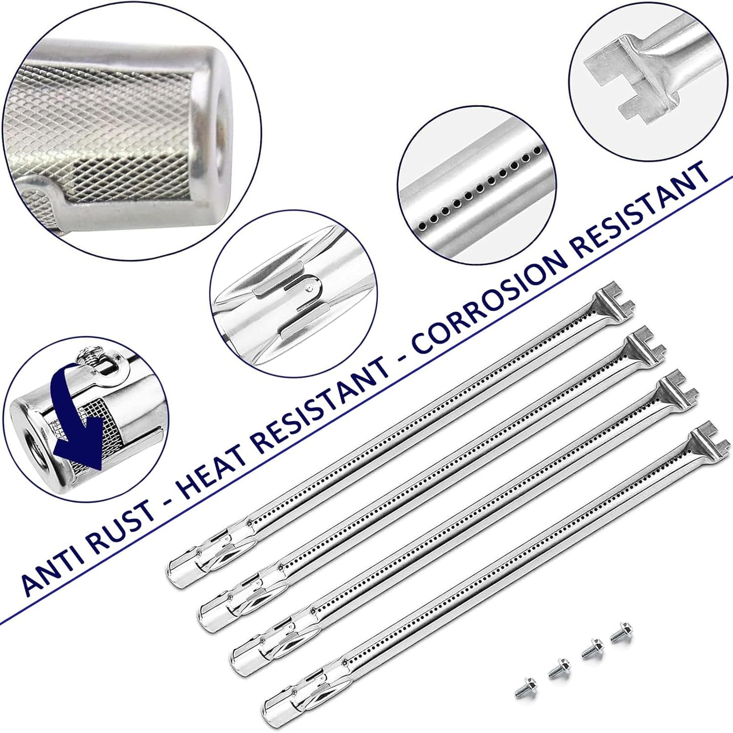 Grill Parts for Weber Genesis e330 Grill Parts, for Genesis E310 E320 E330 S310 S320 S330 EP310 EP320 EP330 Sear Burner, 4 Burner Tubes 5 Flavor Bars 2 Heat Deflectors Weber 62752 7620 7622 7621