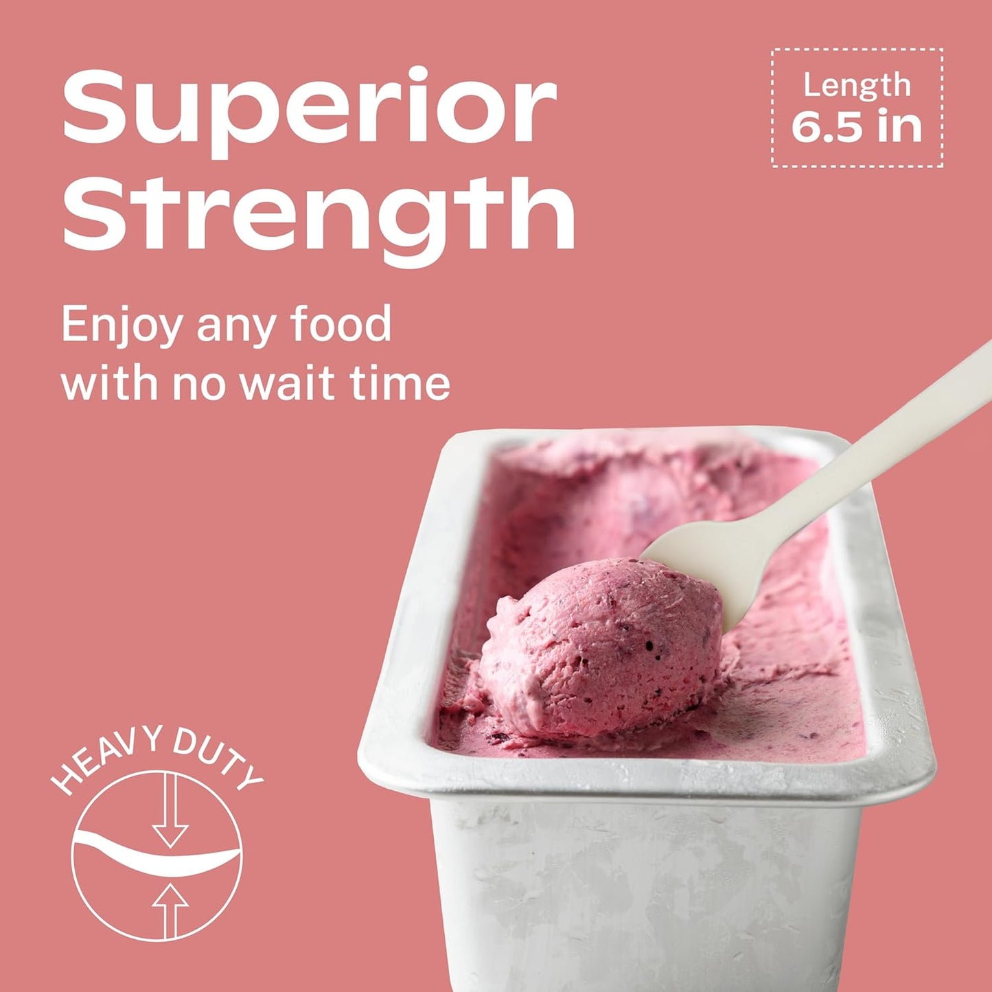 CORAL Ivory White 100% Compostable Spoons & Forks Set - 220 Pieces - No Plastic Utensil 110 Forks, 110 Soup Spoons - Break Resistant with Smooth Edges, Ocean Friendly Alternative to Plastic Silverware