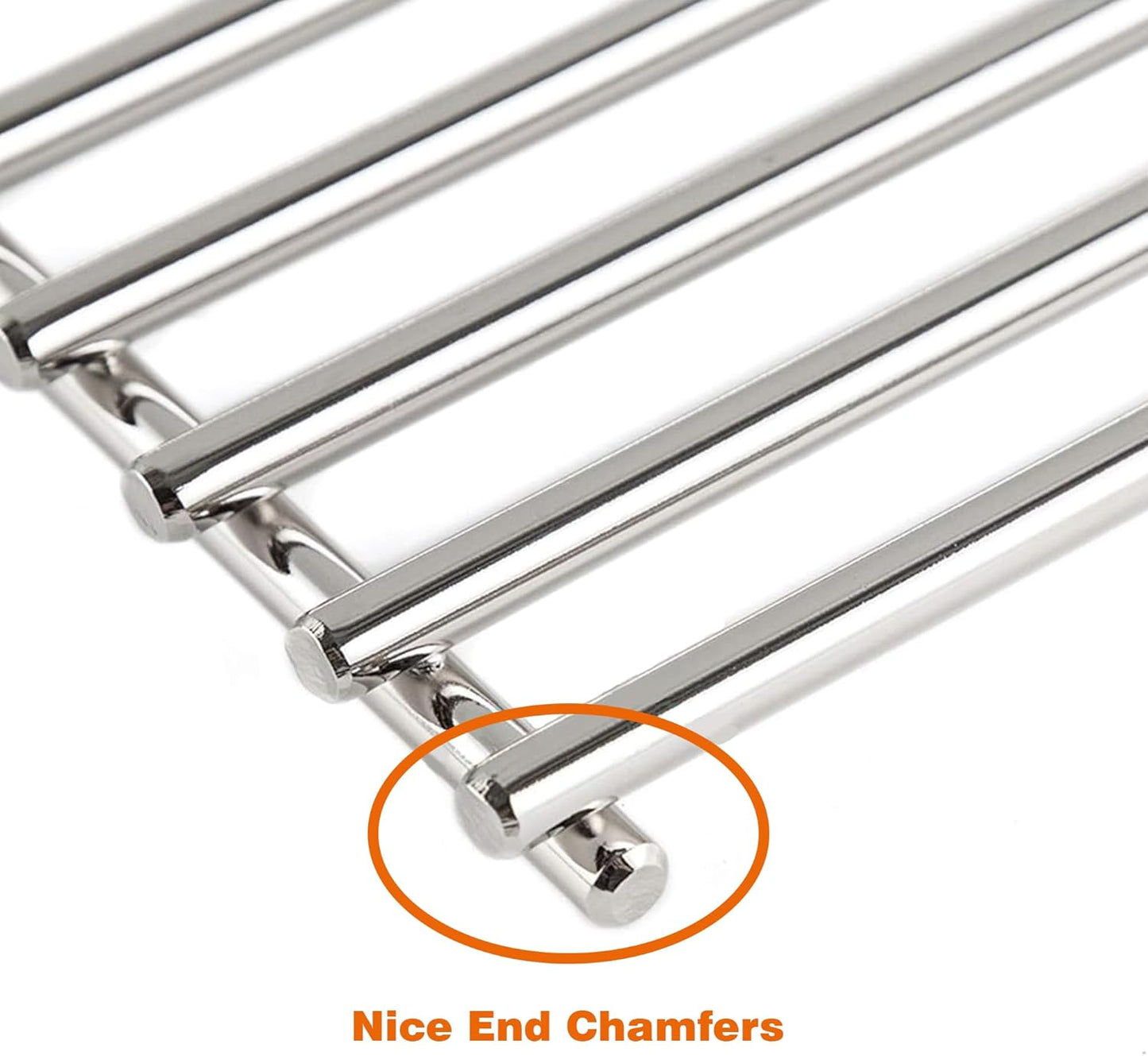 Cooking Grates for Nexgrill 720-0882A Evolution Infrared Plus 5-Burner, 16.96'' Stainless Steel Solid Rod Grill Cooking Grids for Nexgrill Gas Grill Replacement Parts