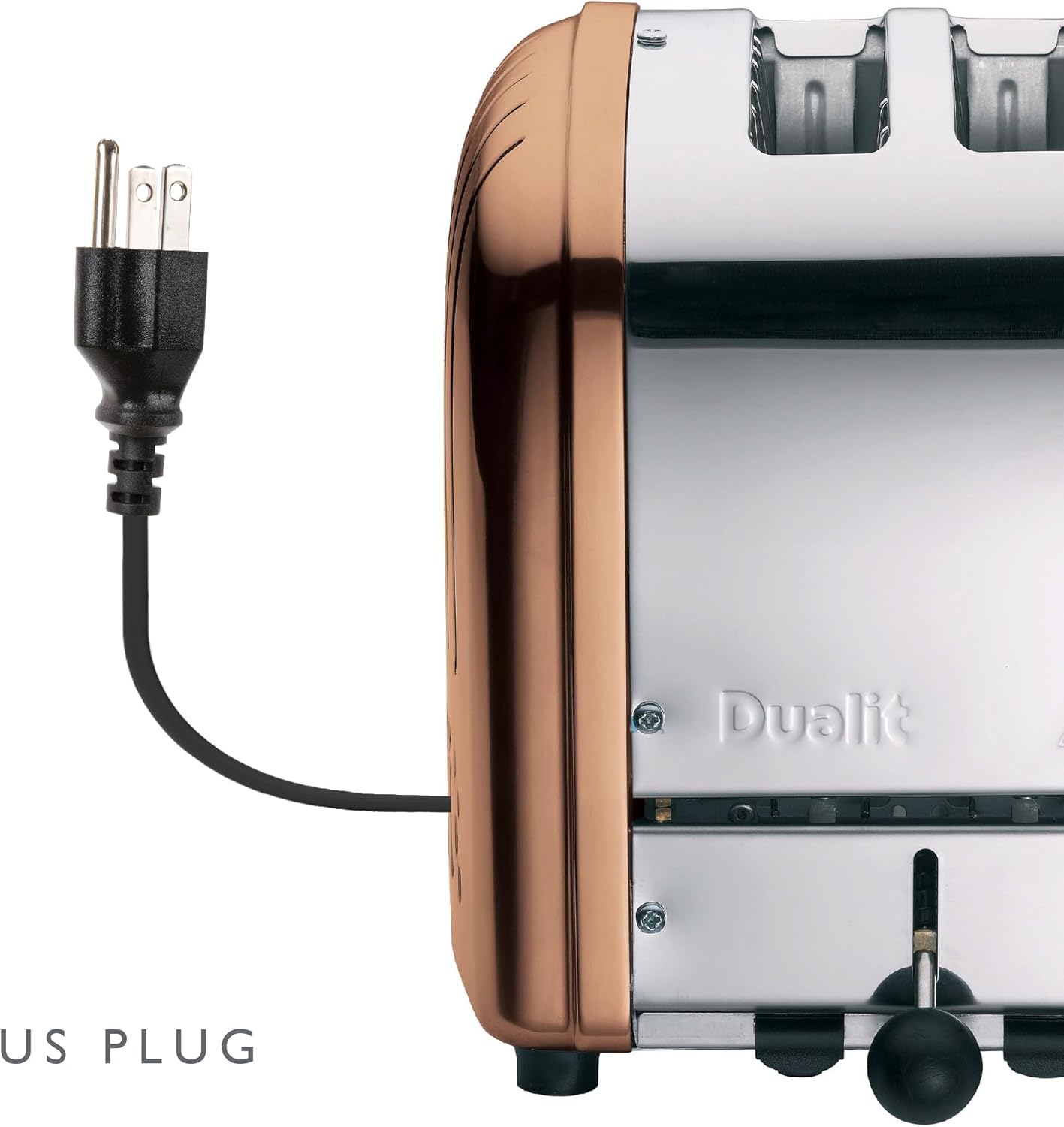 Dualit Classic 2 Slice NewGen Toaster - Stainless Steel - Hand Built in the UK - Replaceable ProHeat elements - Defrost Bread - Mechanical Timer - Copper Classic Toaster