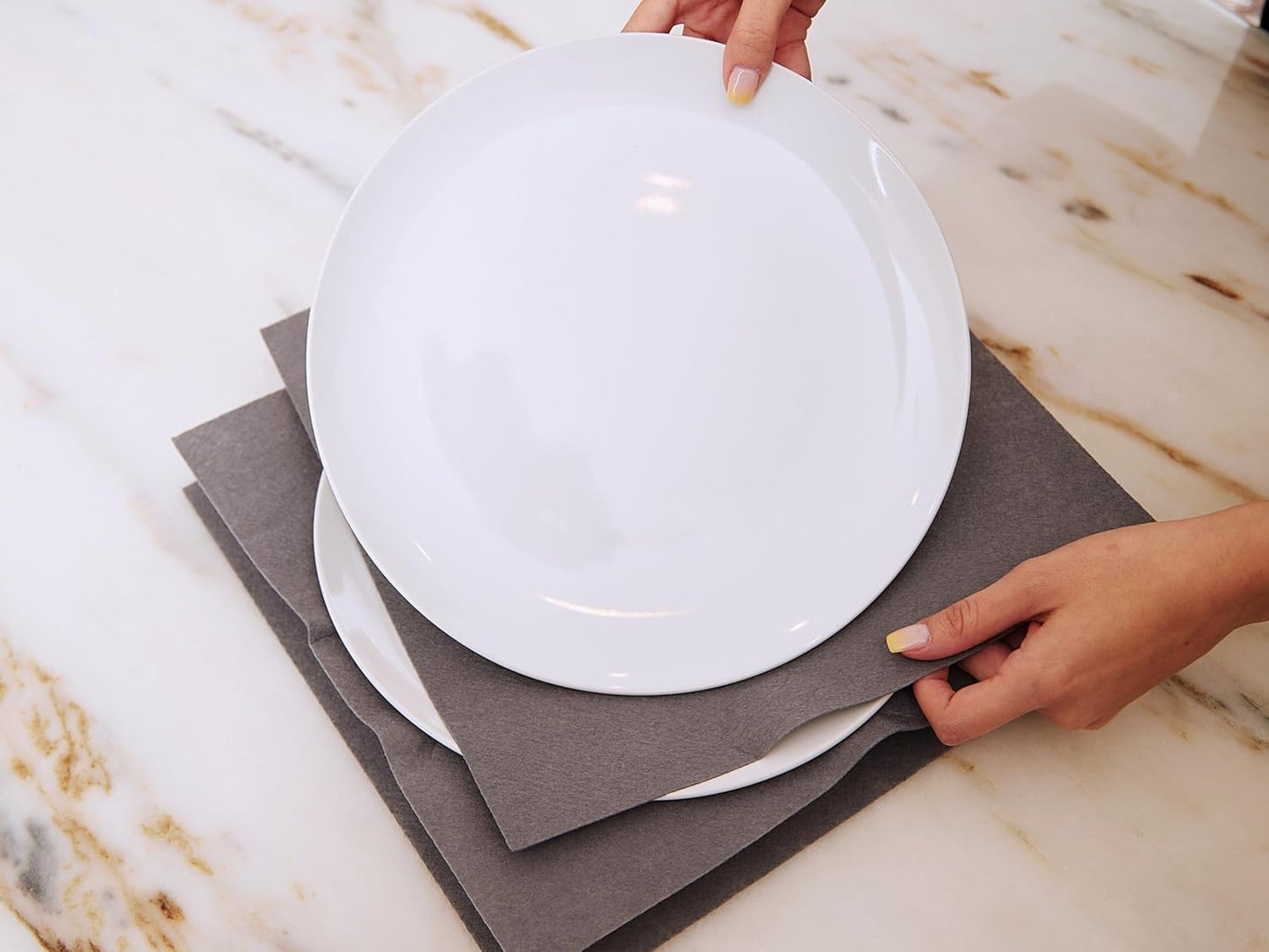 Covermates Keepsakes Felt Dividers for Dish Storage Set, Scratch & Breakage Protection, China Storage, Various