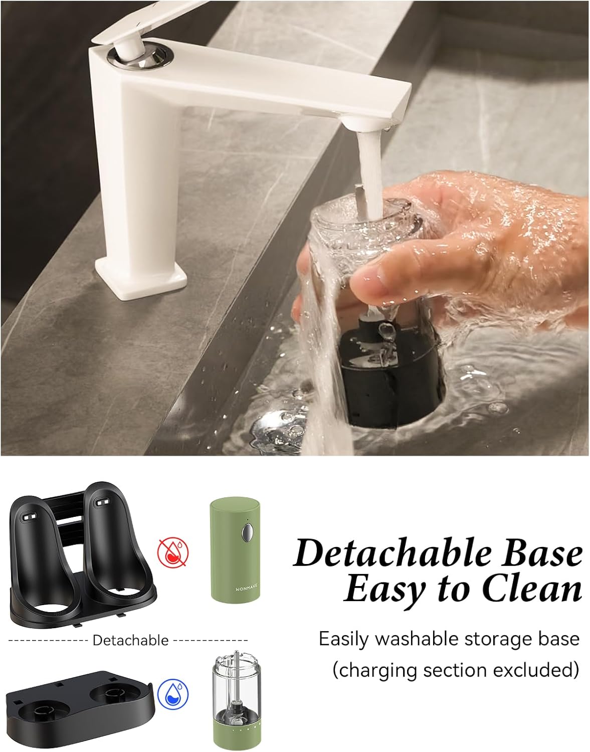 Electric Salt and Pepper Grinder Set - Automatic Refillable Salt and Pepper Grinders with Charging Base & LED Light, 6-Level Adjustable Coarseness with External Dial, Ideal Kitchen Gadget，Green