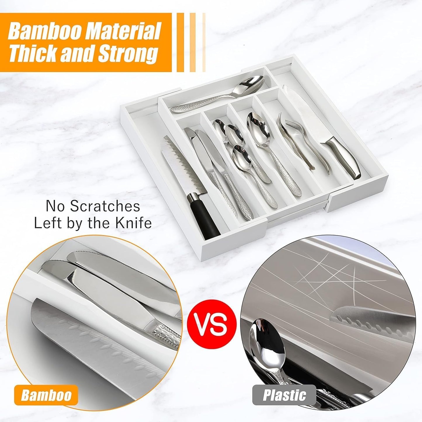 Kitchen Silverware Drawer Organizer and Storage Utensilios De Cocina Modernos Soporte Para Cucharas Trastes De Cocina Organizadores Platos Para Gabinetes Cajones Decoración Organizador Para Utensilios