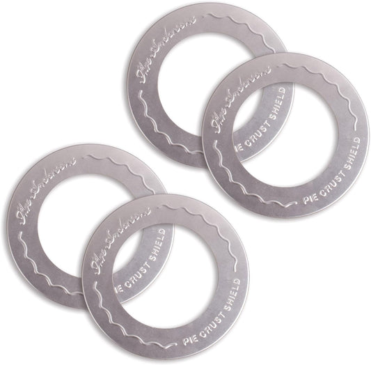 Mrs. Anderson's Baking Individual Pie Crust Protector Shields, For Mini Pies and Pot Pies, 2 Sets of 2 Pie Shields