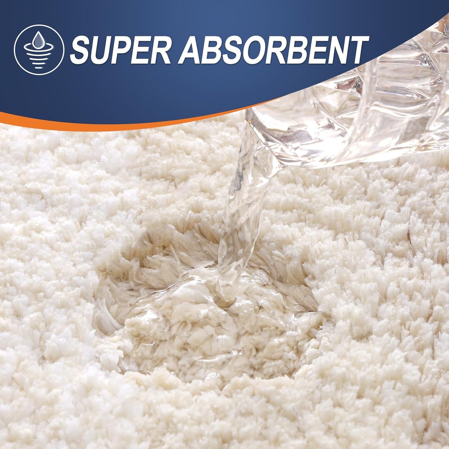 OLANLY Bathroom Rugs Mat 24x16, Extra Soft Absorbent Microfiber Bath Rugs, Rubber Backing, Quick Dry, Machine Washable Bath Mats for Bathroom Floor, Tub and Shower, Home Decor Accessories, Light Beige