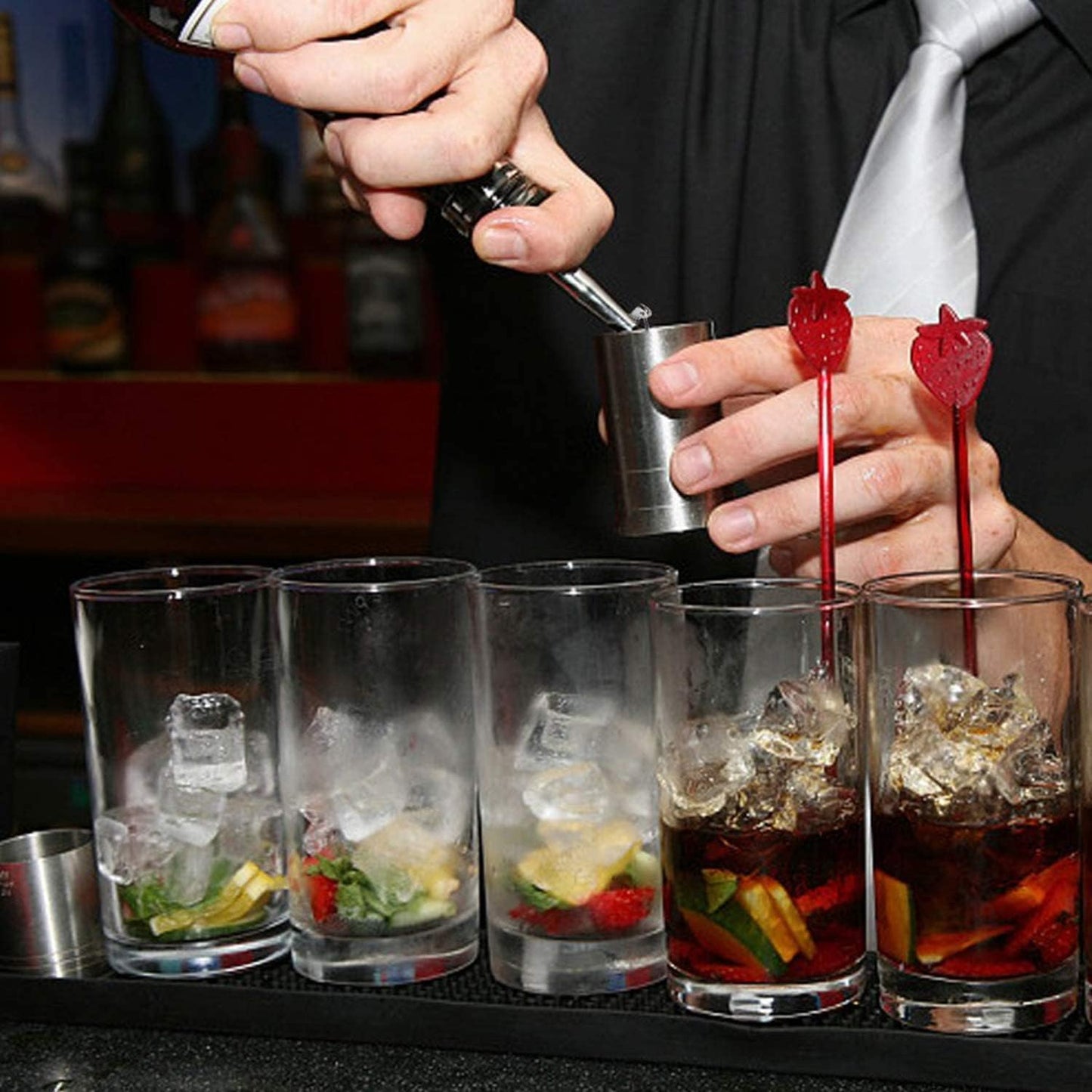 Axe Sickle 12 Pcs Oil Spout Liquor Bottle Pourer Spouts Stainless Steel Speed Pour Spouts Olive Oil Dispenser Spout with Flip Top for About 3/4"" Bottle Mouth