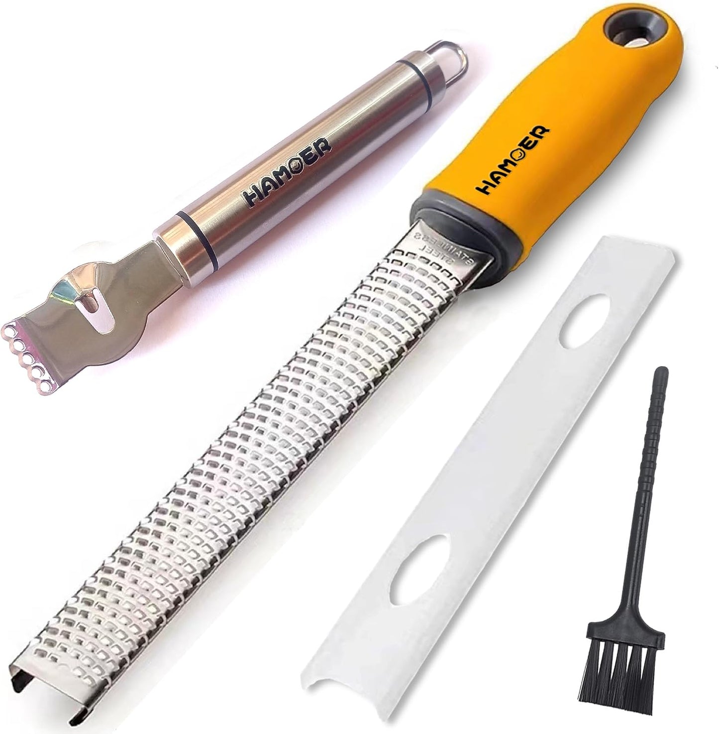 Cheese Grater and Lemon Zester, Handheld for Grating Cheese Chocolate Citrus Peel Ginger Potatoes,two Kitchen and Bar tools