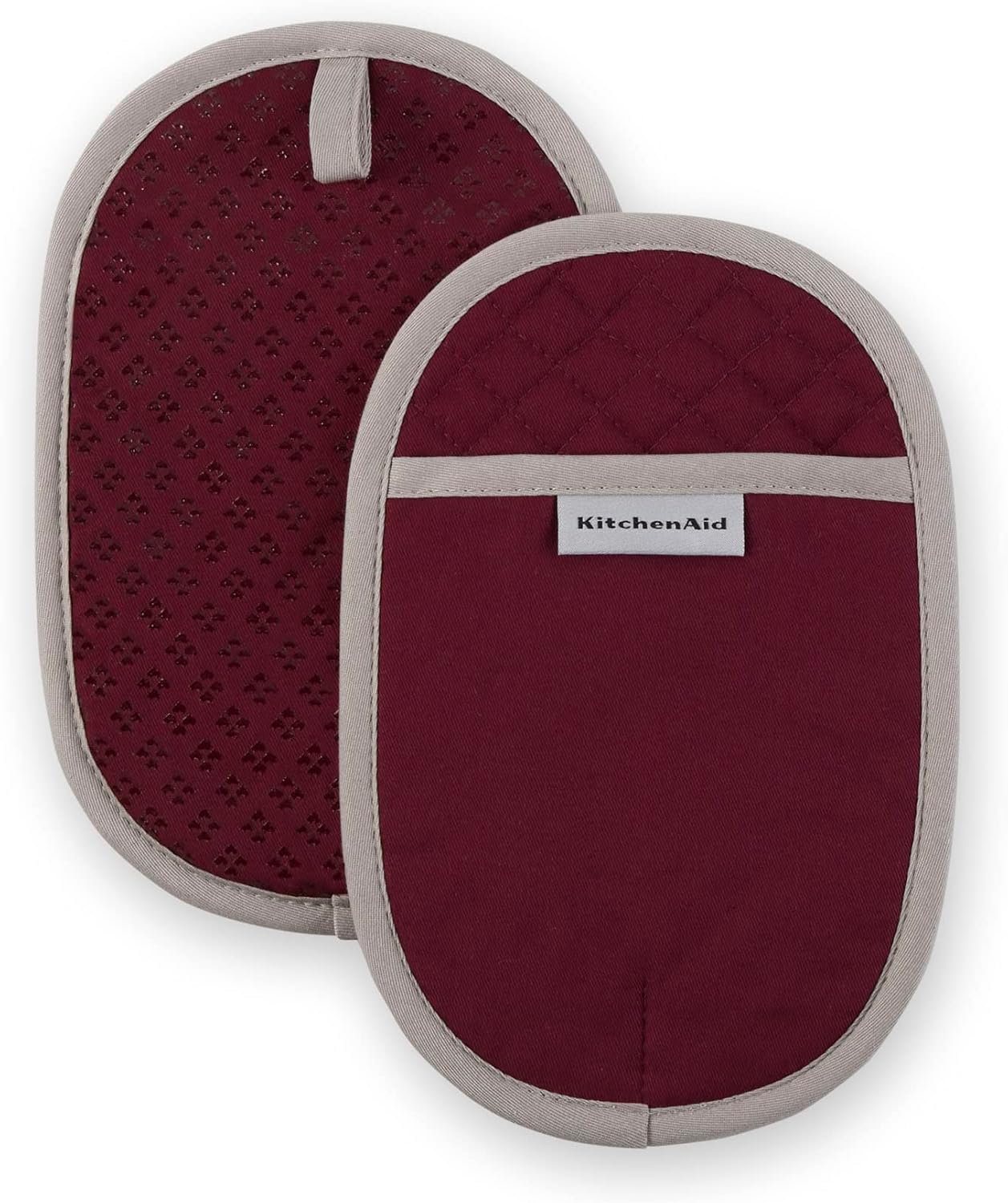 KitchenAid Asteroid Pot Holder 2-Pack Set, Boysenberry Purple, 6.5"x10"