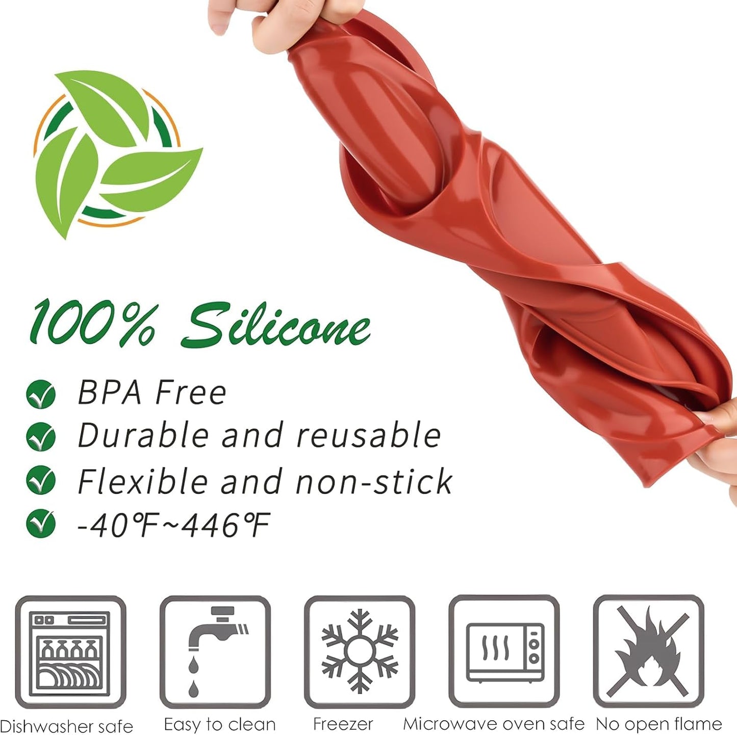 Ocmoiy 4 Inch Silicone Egg Mold for Breakfast Sandwiches, 1 Pack Non-Stick Silicone Jumbo Muffin Top/Hamburger Bun Pan Eggs Bites Mold for Oven Baking Egg Patty, Pancake, Frittata