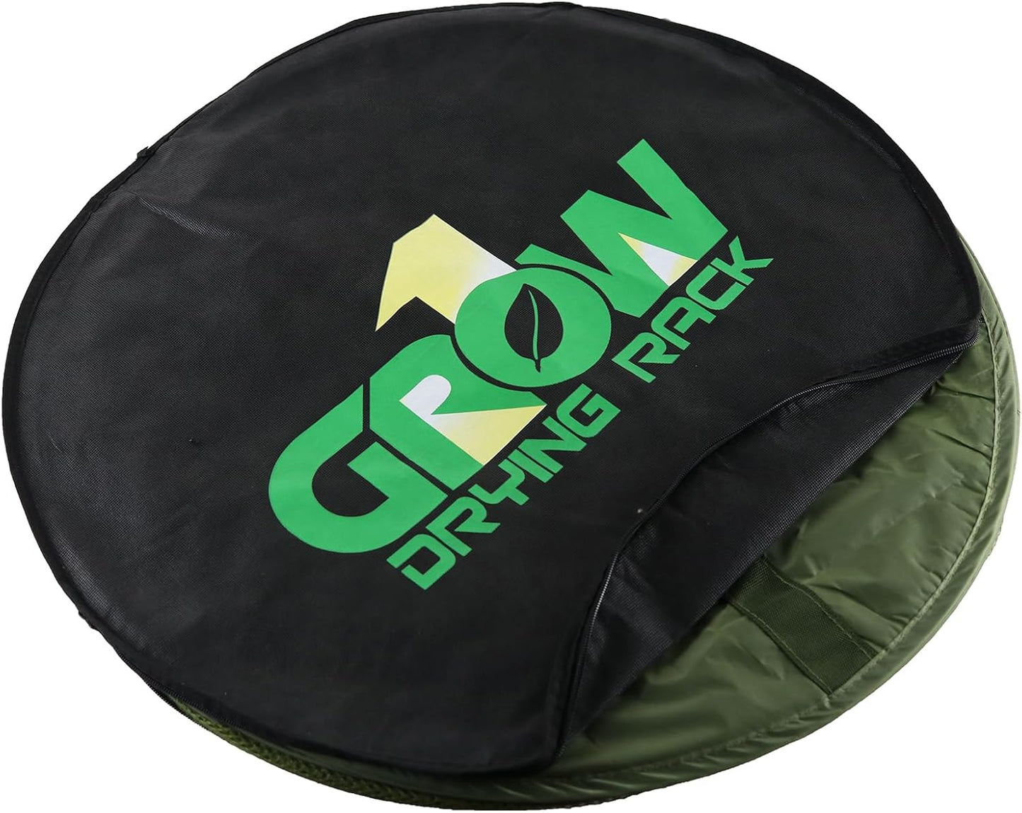 Grow1 2ft Drying Rack 1-Piece Collapsible Mesh Herb and Flower Hanging Dryer with Carrying Case for Even Airflow and Secure Harvest Storage