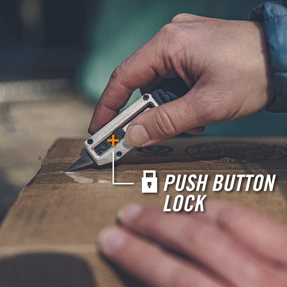 Gerber Gear Prybrid X Multitool Pocket Razor Knife - EDC Utility Knife with Retractable Blade and Pry Bar for Everyday Carry - Urban Blue