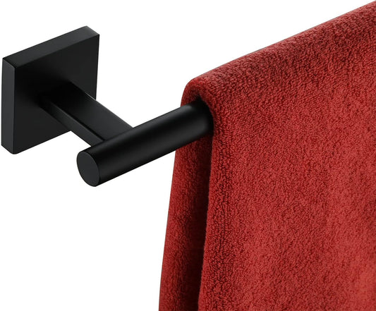 KOKOSIRI Towel Rail Bathroom Towel Bars Matte Black 20 Inch Towel Holder for Bath Cabinet Kitchen Wall Mount Stainless Steel B4005BK-L20