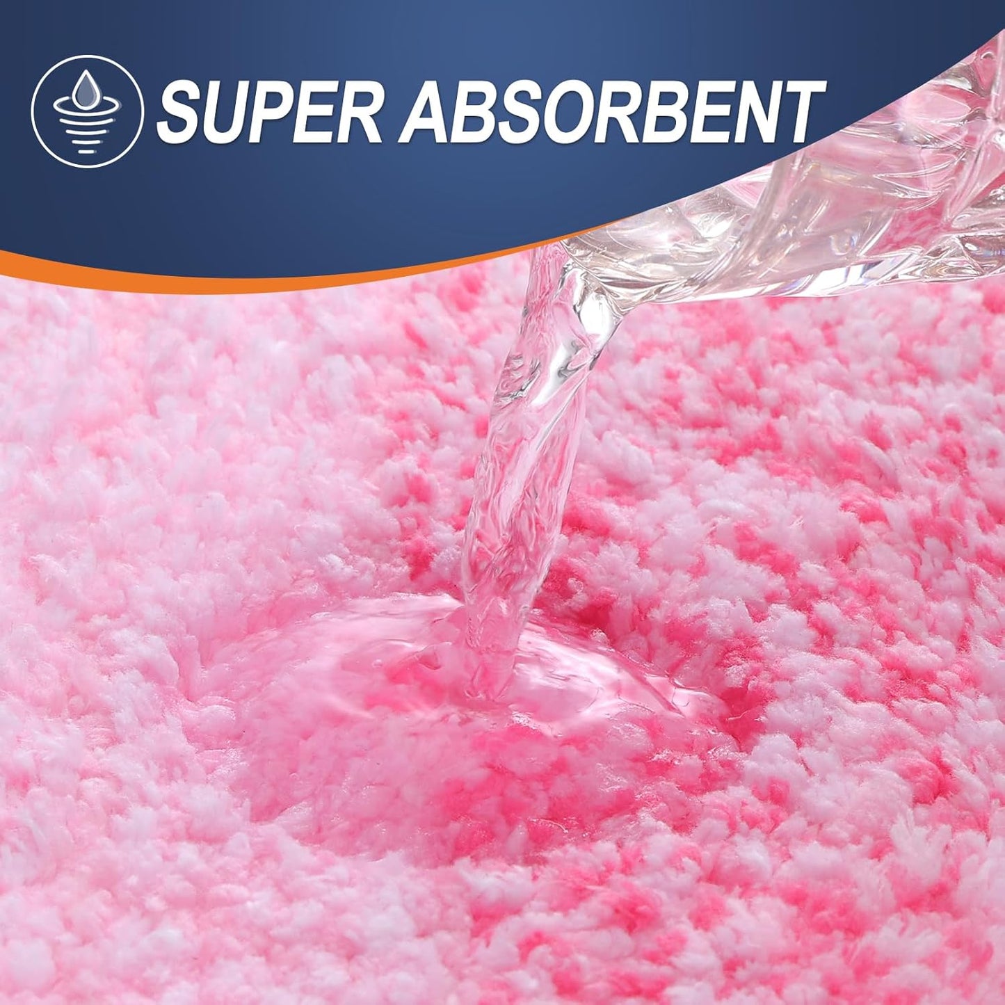 OLANLY Bathroom Runner Rugs 59x24, Extra Soft Absorbent Microfiber Bath Rugs, Rubber Backing, Quick Dry, Machine Washable Bath Mats for Bathroom Floor, Tub and Shower, Home Decor Accessories, Pink