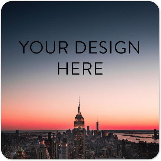 100 Custom Vinyl Stickers - Upload Your own Image, Text, Design, Logo - Personalized Logo Labels for Handmade, Packaging, Bottle, Jars, Candle, Brand Stickers (City, 1.5x1.5 Square)