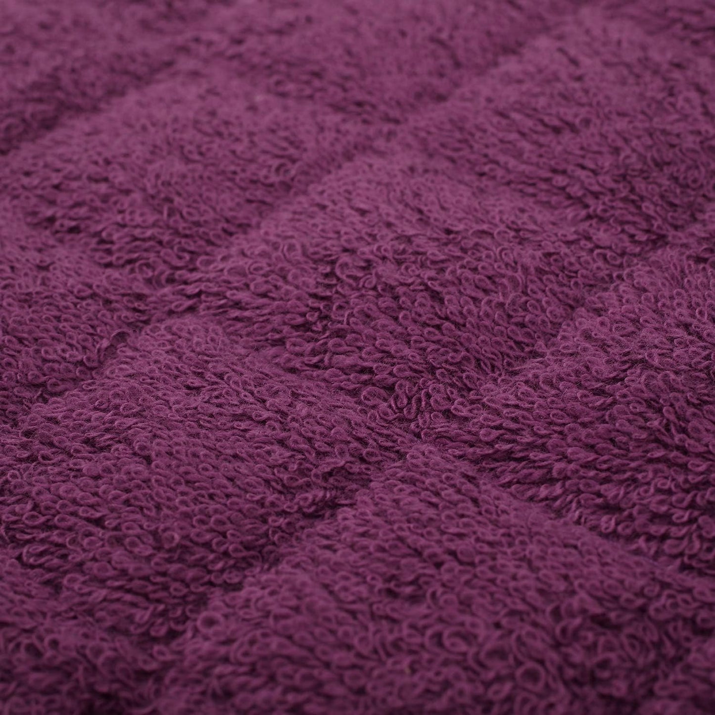 100% Cotton Kitchen Everyday Basic Terry Pot Holder Heat Resistant Coaster Potholder for Cooking and Baking Set of 5 Grape