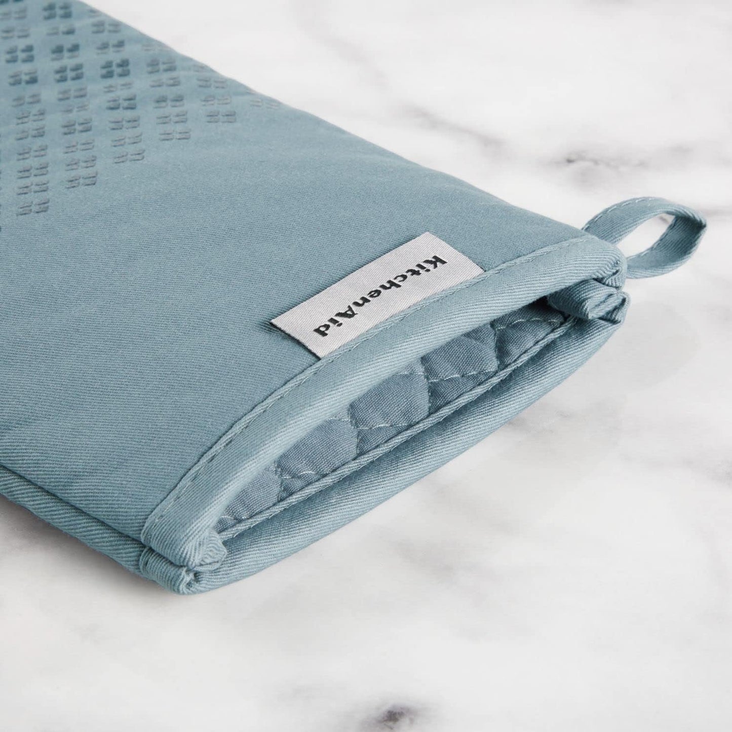 KitchenAid Asteroid Oven Mitt Set, 7"x12.5", Fog Blue, 2 Piece