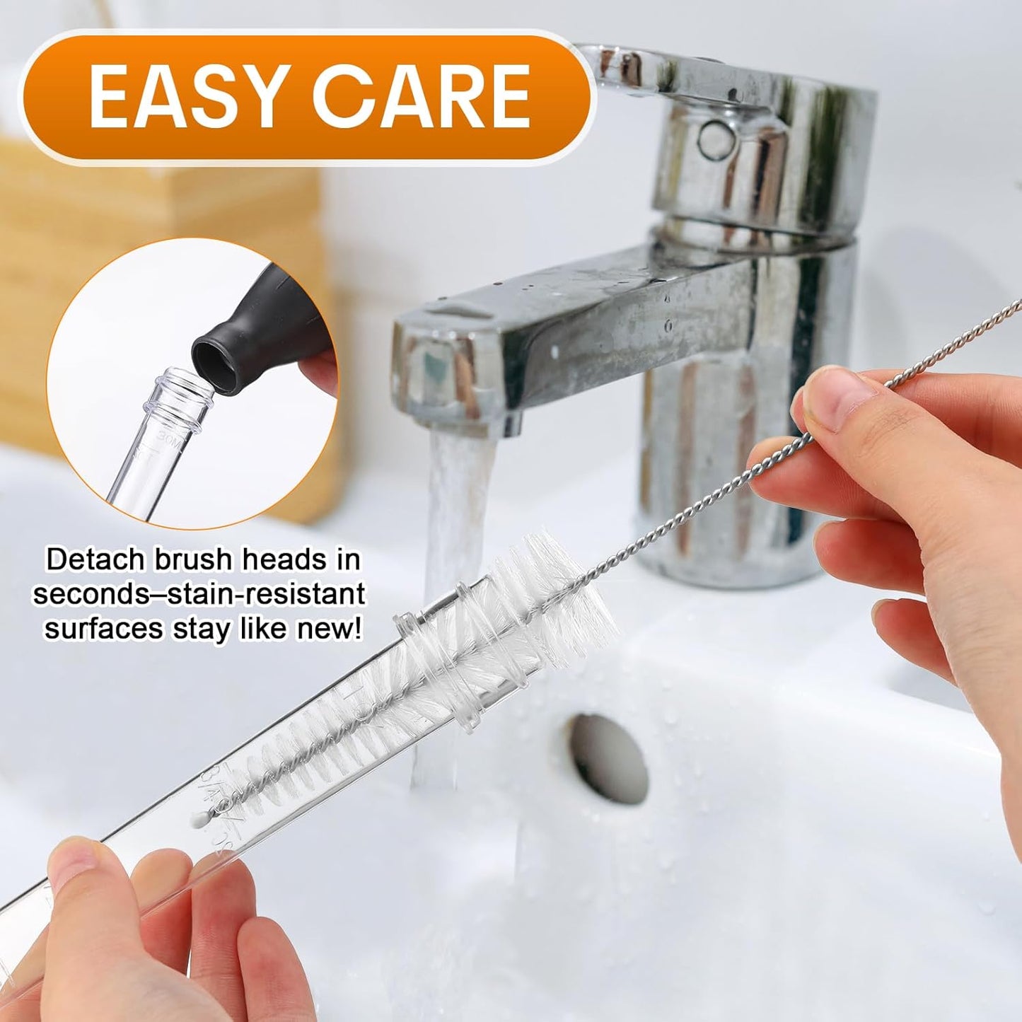 Boao 5 Pieces Nylon Heat-Resistant Turkey Baster Cooking Set Includes Meat Baster, 1 Silicone Basting Brush and 2 Cleaning Brush for BBQ Grill Baking Kitchen Cooking Thanksgiving(Black, Red)