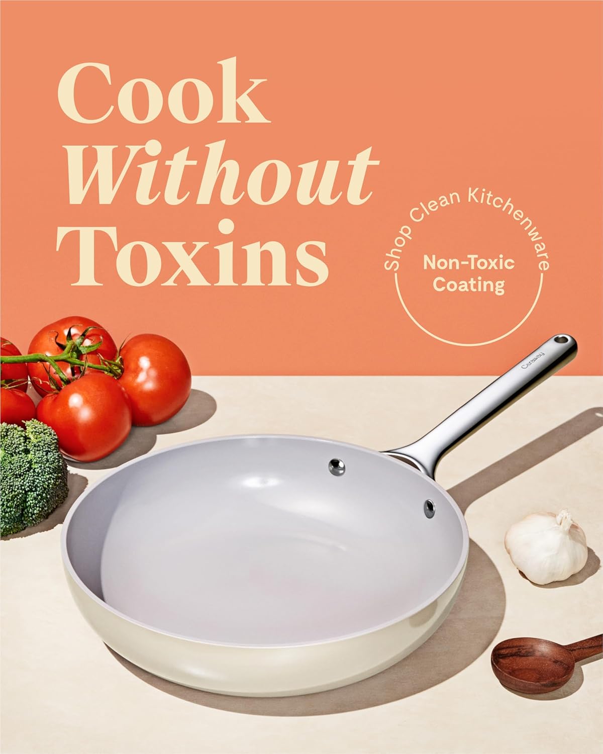 Caraway Nonstick Ceramic Mini Fry Pan (1.05 qt, 8") - Non Toxic, PTFE & PFOA Free - Oven Safe & Compatible with All Stovetops (Gas, Electric & Induction) - Sage