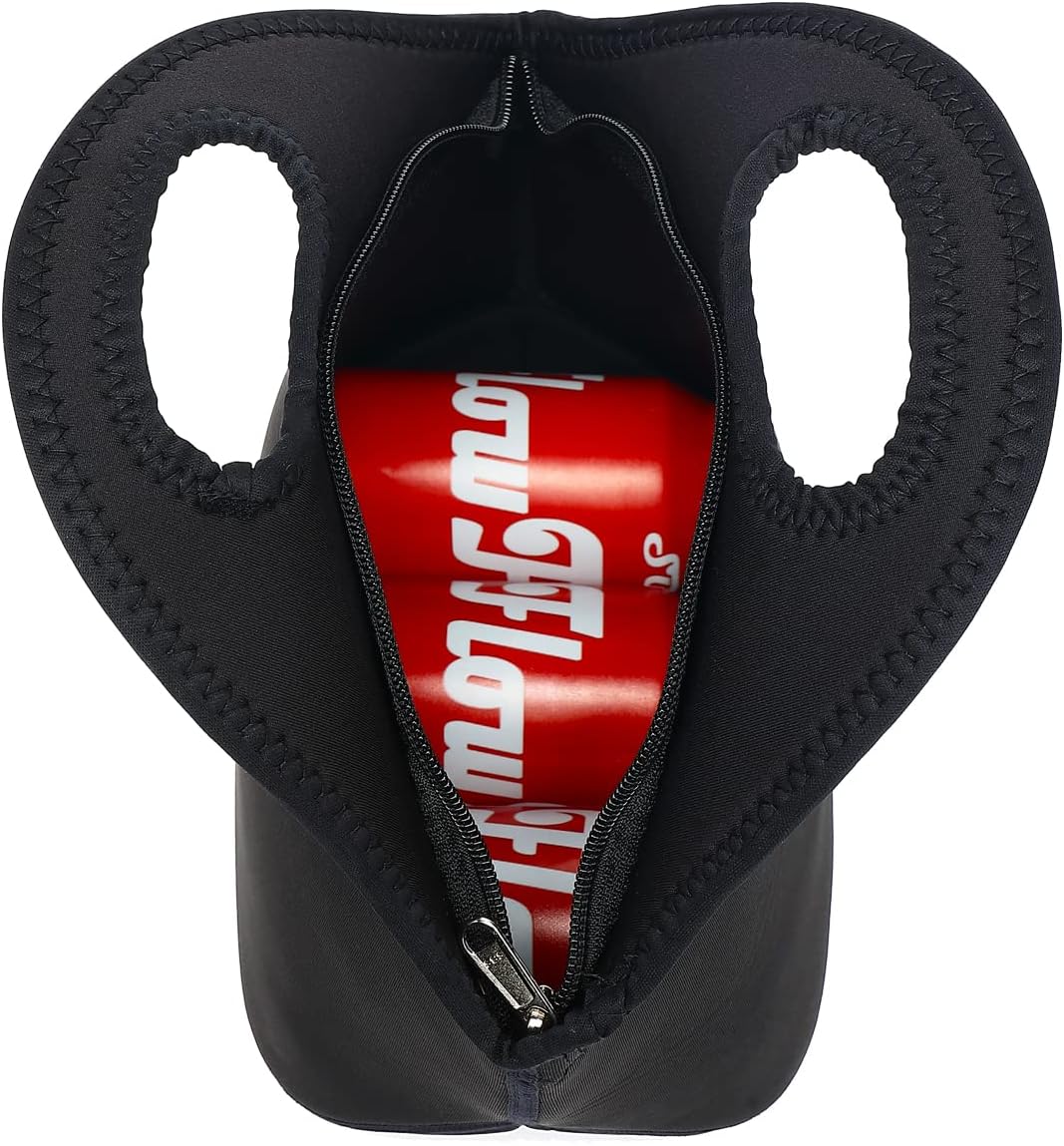 FlowFly Neoprene kids Lunch box Insulated Soft Bag Mini Cooler Thermal Meal Tote Kit for Boys, Girls,Men,Women,School,Work, Office,Black