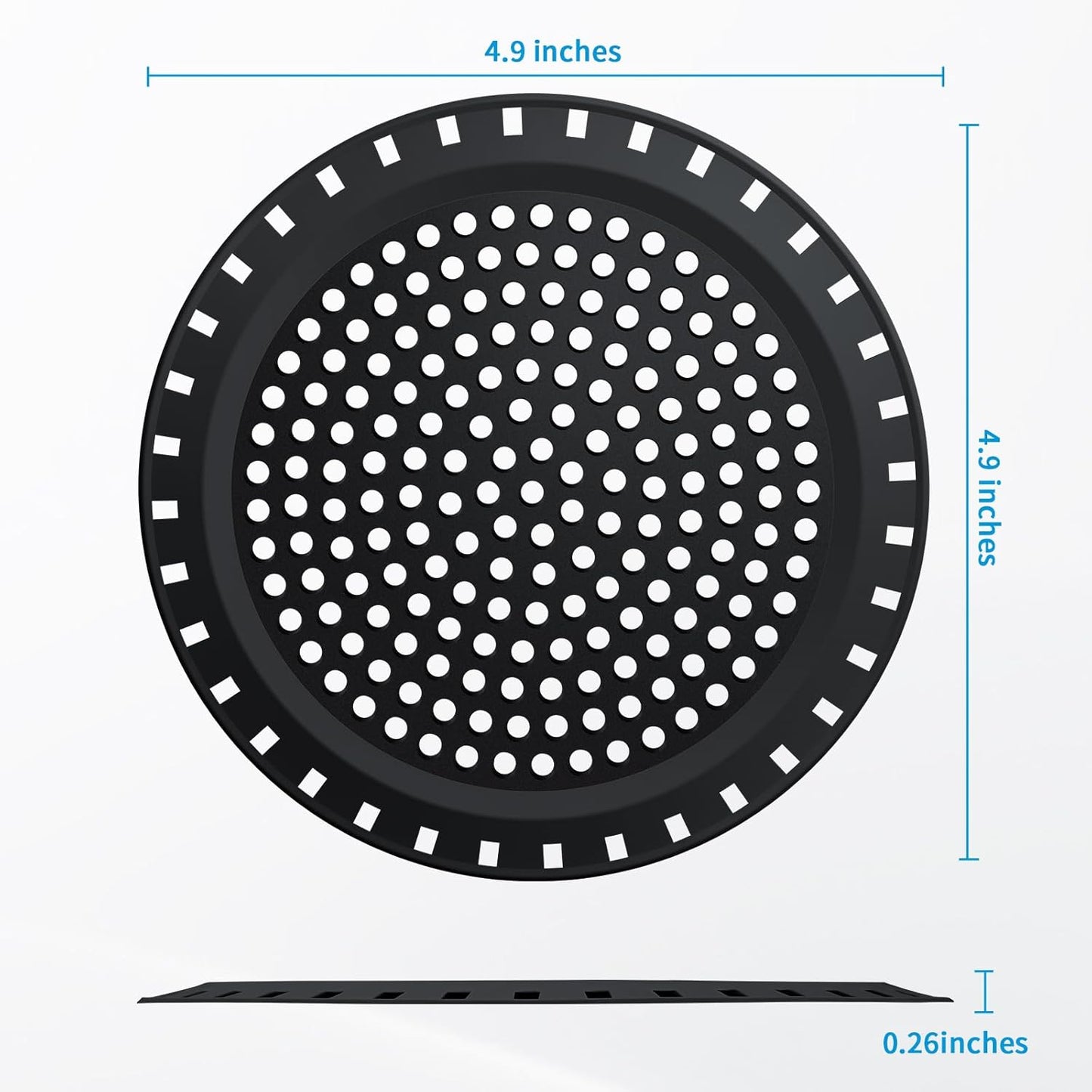 Shower Drain Hair Catcher,Aluvor Shower Drain Cover Bathtub Drain Strainers Weighted Metal Hair Trap Stopper Sink Drain Protector Filter Bathroom Flat Strainer Stopper