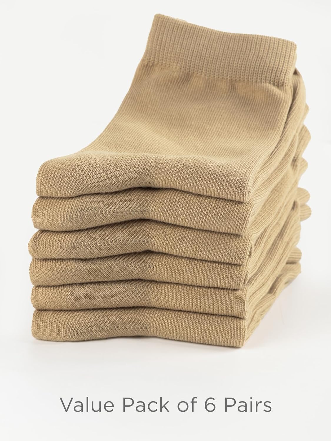 COTTON DAY Unisex Little Kids Youth Boys Girls Soft Cotton Crew Dress Socks Seamless Toe Black White Gray Navy 6 Pack