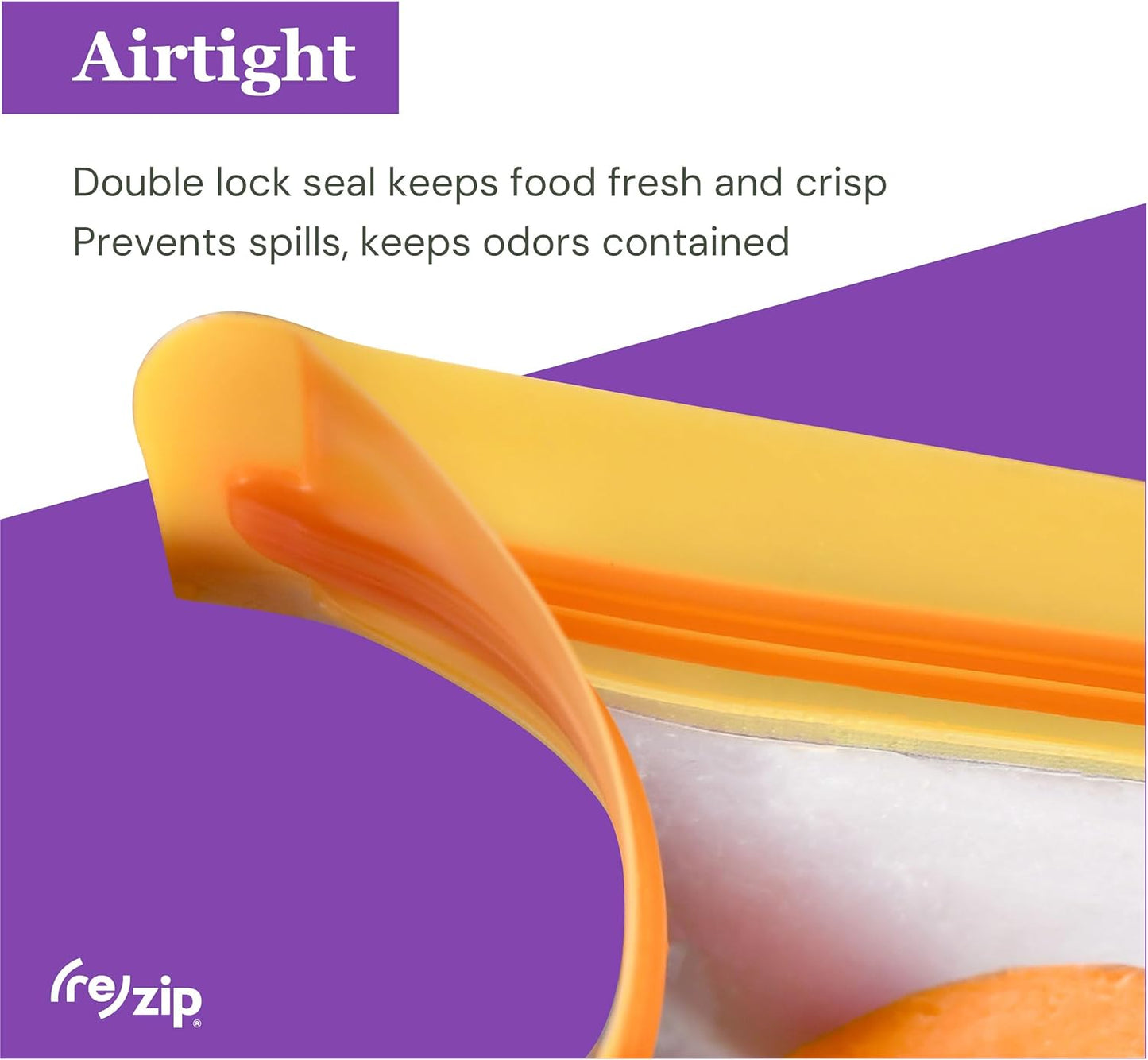 (re) zip 3-Piece Stand-Up Reusable Bag Kit | BPA-Free, Food Grade, Leakproof, Travel Friendly, Freezer and Dishwasher Safe | Quart (1), 2-Cup (1), Snack Size (1) | Gray