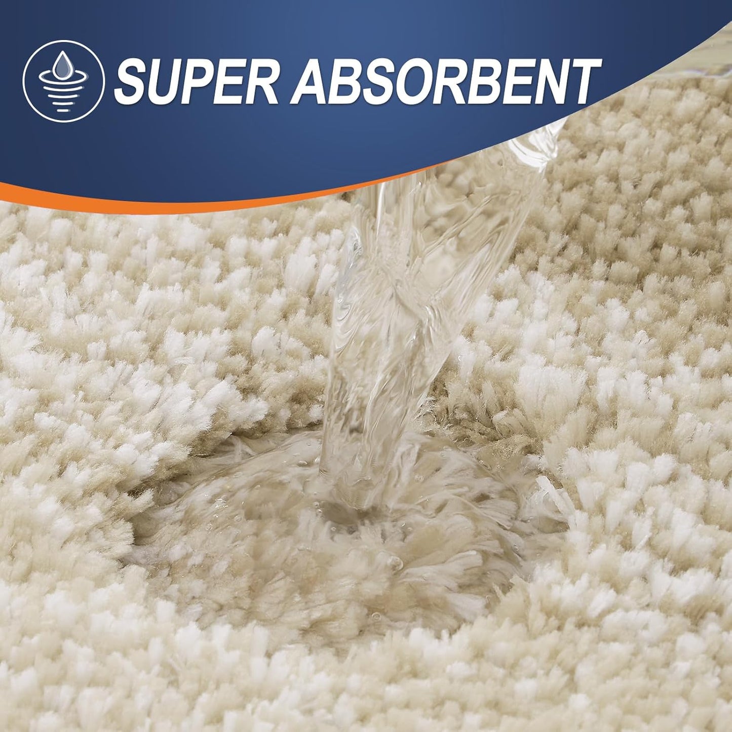 OLANLY Bathroom Runner Rugs 54x24, Extra Soft Absorbent Microfiber Bath Rugs, Rubber Backing, Quick Dry, Machine Washable Bath Mats for Bathroom Floor, Tub and Shower, Home Decor Accessories, Tan