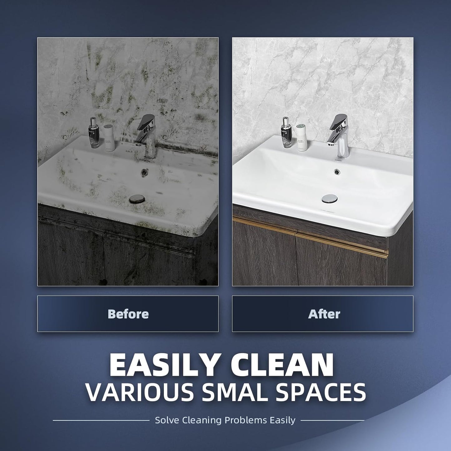 Crevice Cleaning Brushes, Cleaner Scrub Brush Tool for Hard to Reach Tight Space, Home Essentials, Cleaning Supplies for Shower, Bathroom, Kitchen, Toilet, Window