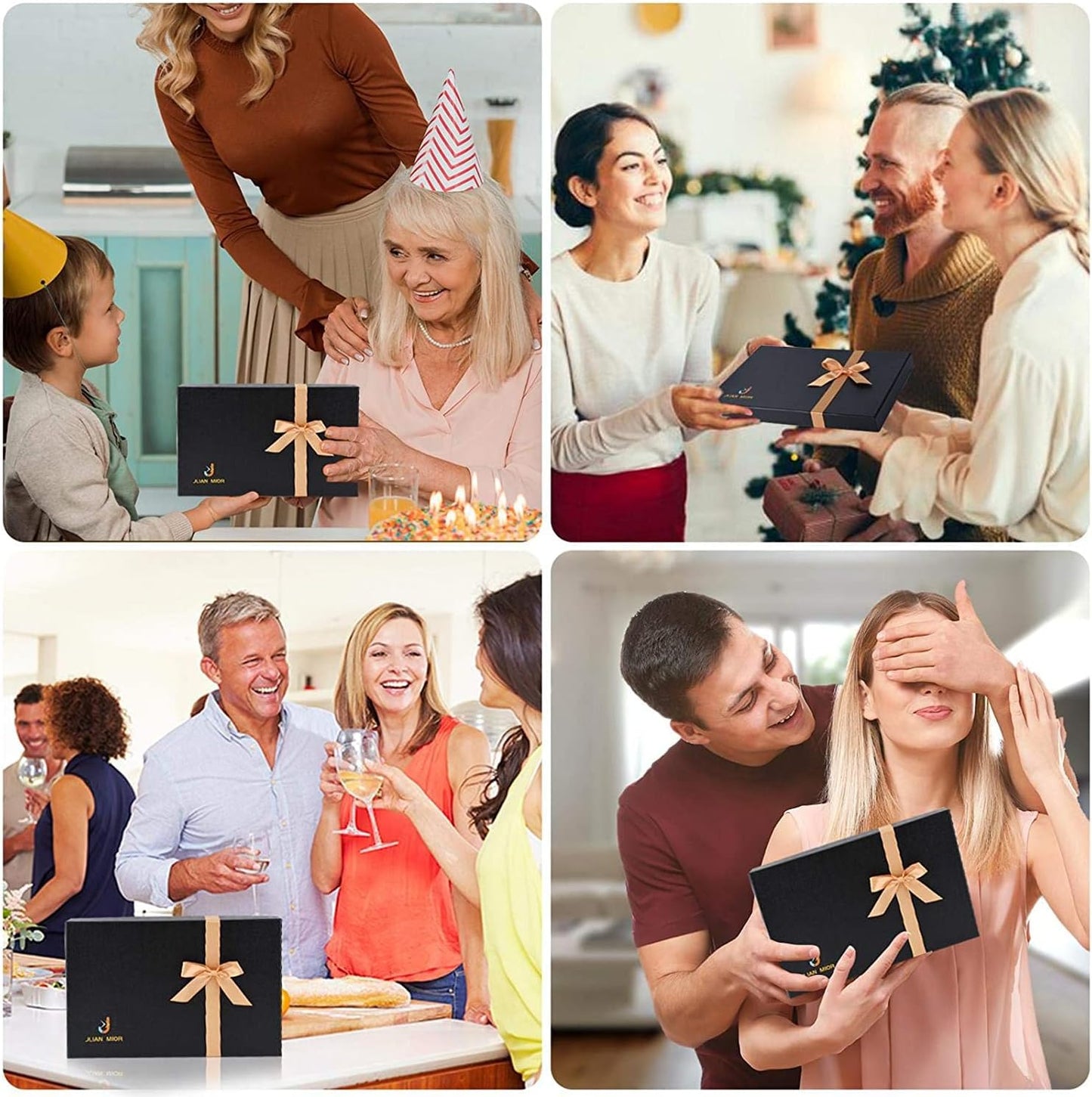 Exquisite 6-Piece Cheese Knives Set, Stainless Steel Cheese Knife Set Collection (Acacia Wood Handle)