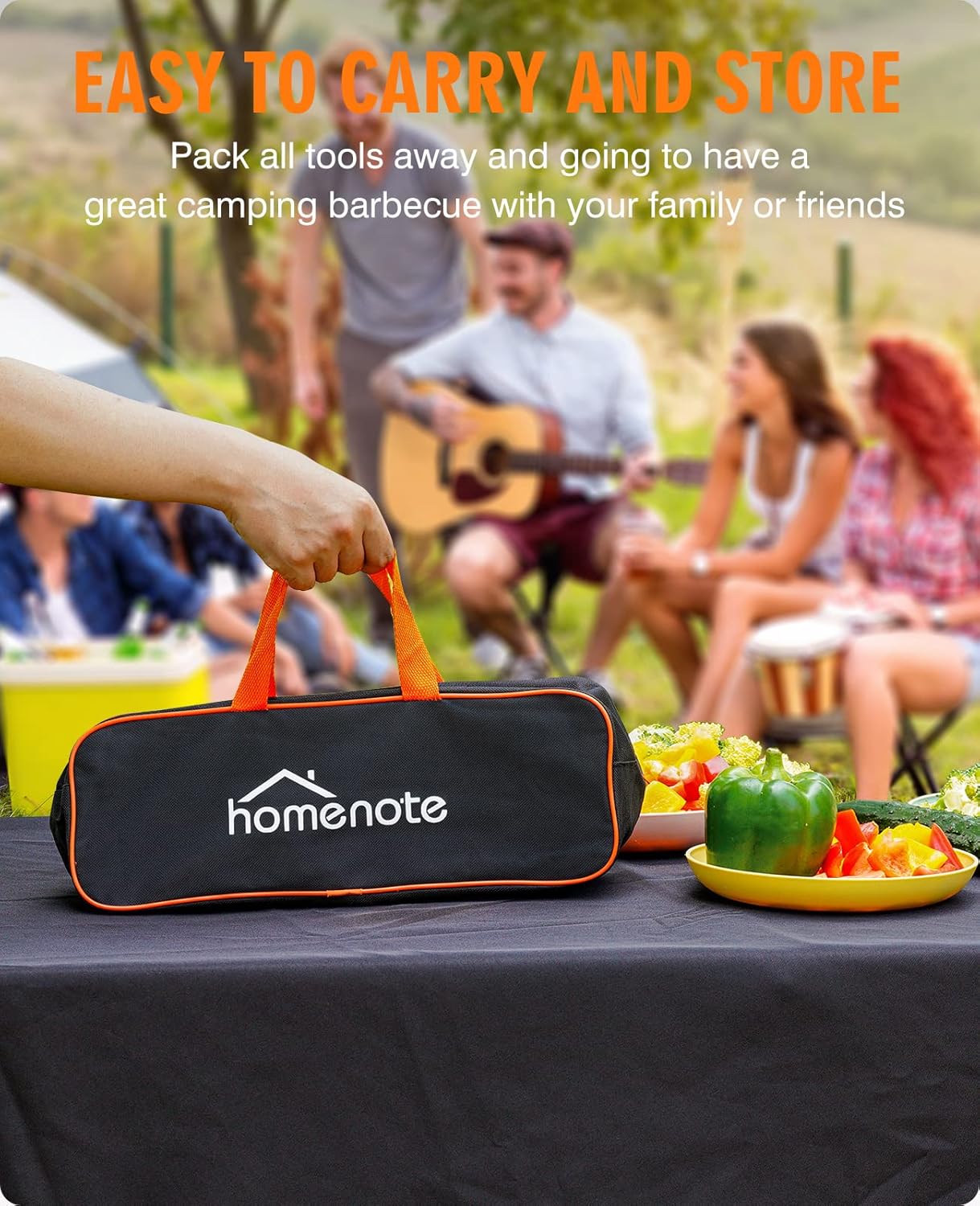 HOMENOTE Griddle Accessories Kit, Exclusive Griddle Tools Spatulas Set for Blackstone - 8 Pcs Commercial Grade Flat Top Grill Accessories - Great for Outdoor BBQ, Teppanyaki and Camping, Black