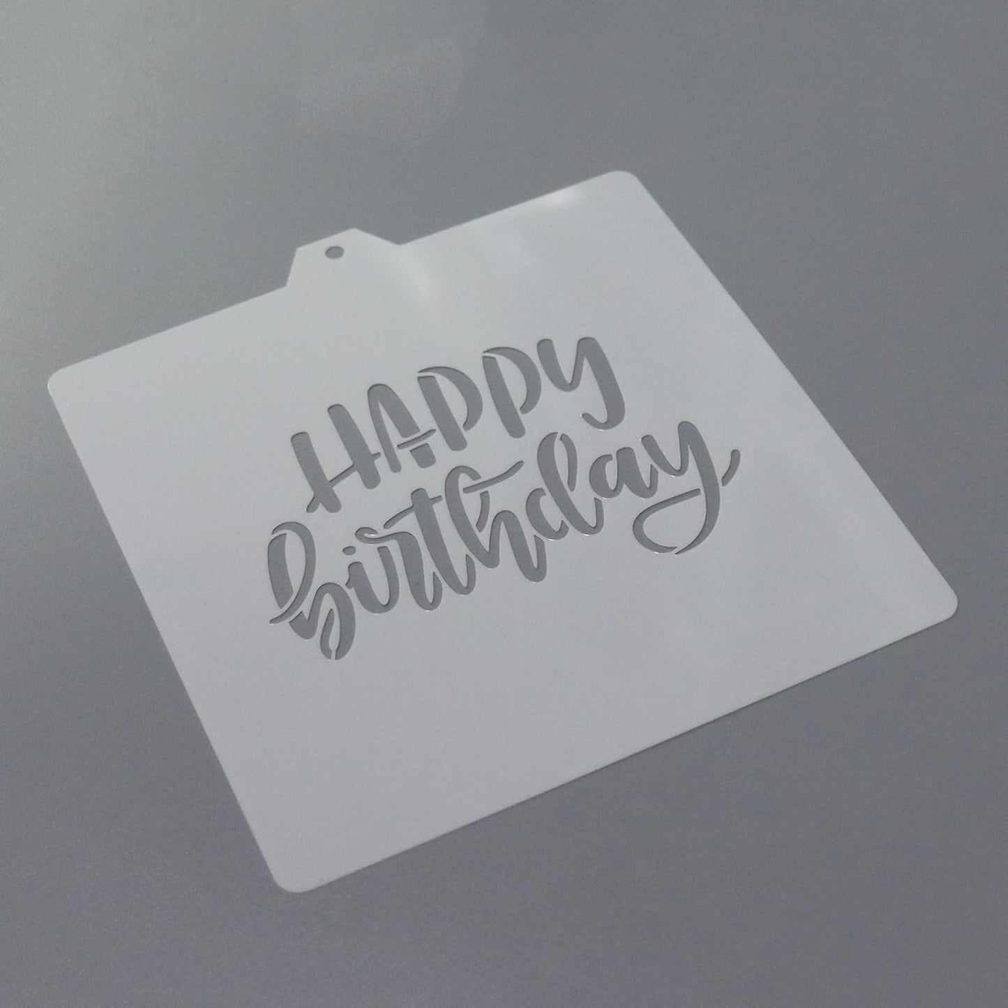 Cookie cutter and stencil set Baking stencils and cutters bundle DIY bakery decorating kit Cookie cutter with stencils Icing stencil and cookie cutter combo(Happy Birthday Set)