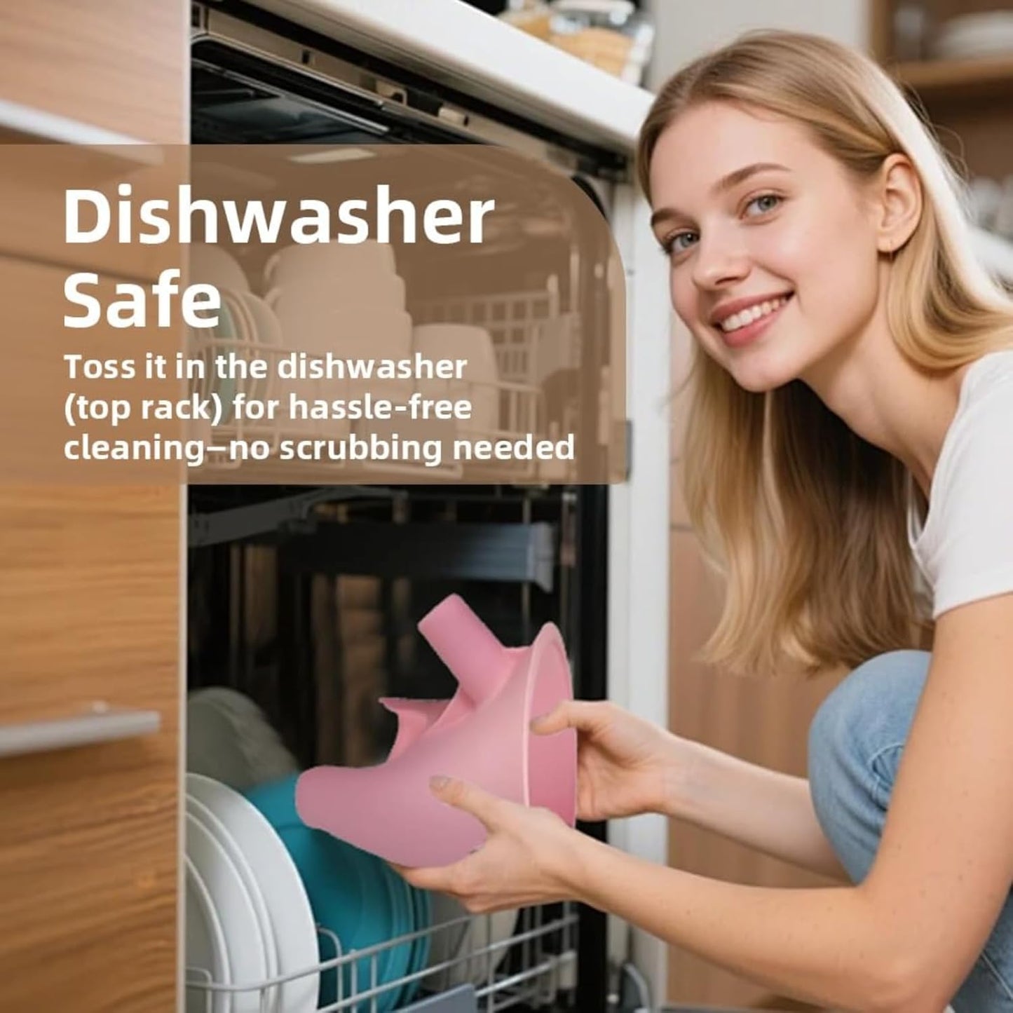 Flour Funnel for Kitchen Aid Mixer – Stand Mixer Attachment for KSM150 5-Quart Tilt-Head, Easy-Pour No-Mess Baking Tool, Fits Flour, Sugar & Egg Liquid, (White)