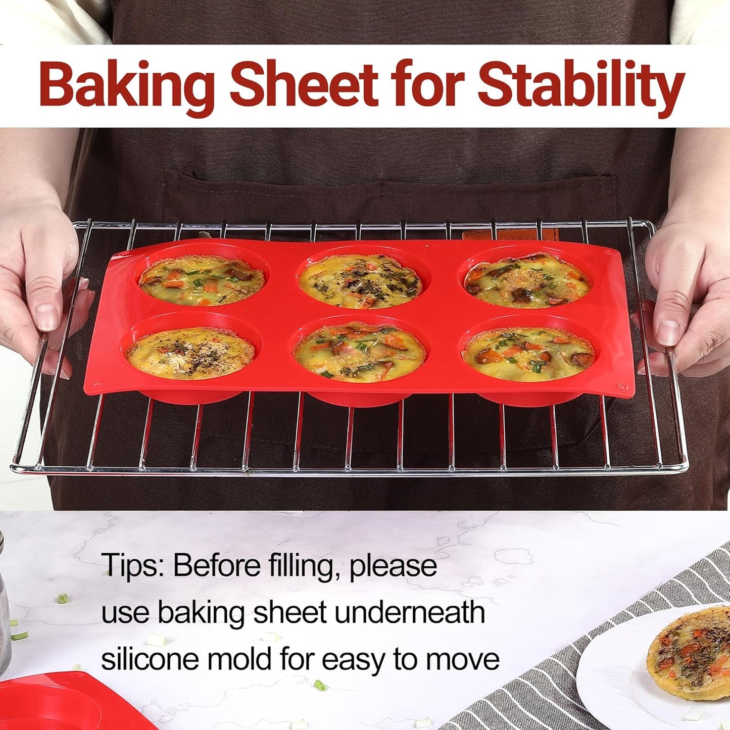 Silicone Egg Pans, 3 Inch Muffin Top Pan Non Stick Molds for Breakfast Sandwiches, 3 Pack Whoopie Pie Pan, Circle for Baking English Muffins, Egg Sandwich, Whoopie Pies