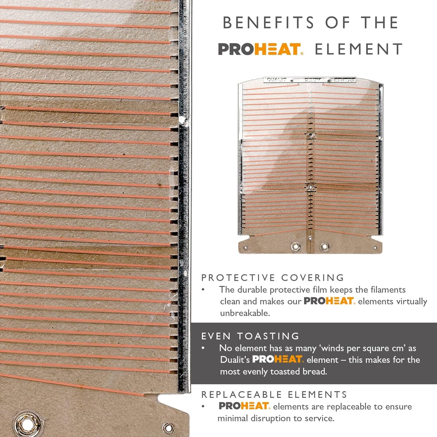 Dualit Classic 4 Slice NewGen Toaster - Stainless Steel - Hand Built in the UK - Replaceable ProHeat elements - Defrost Bread - Mechanical Timer - Matt Black Classic Toaster