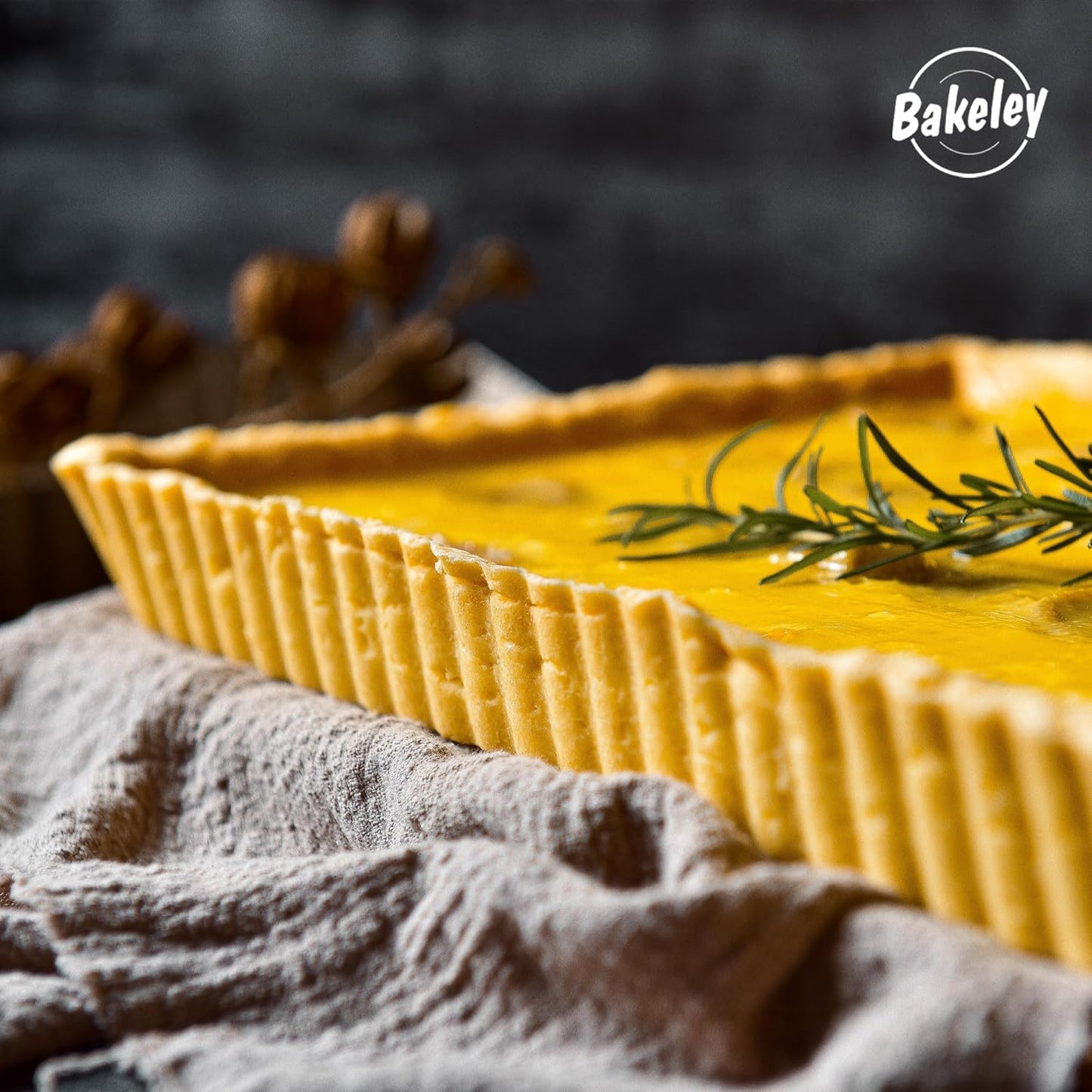 Rectangle Tart Pan, 13-Inch with Removable Loose Bottom Non-Stick Oblong Quiche Bakeware for Oven Baking (Champagne Gold)