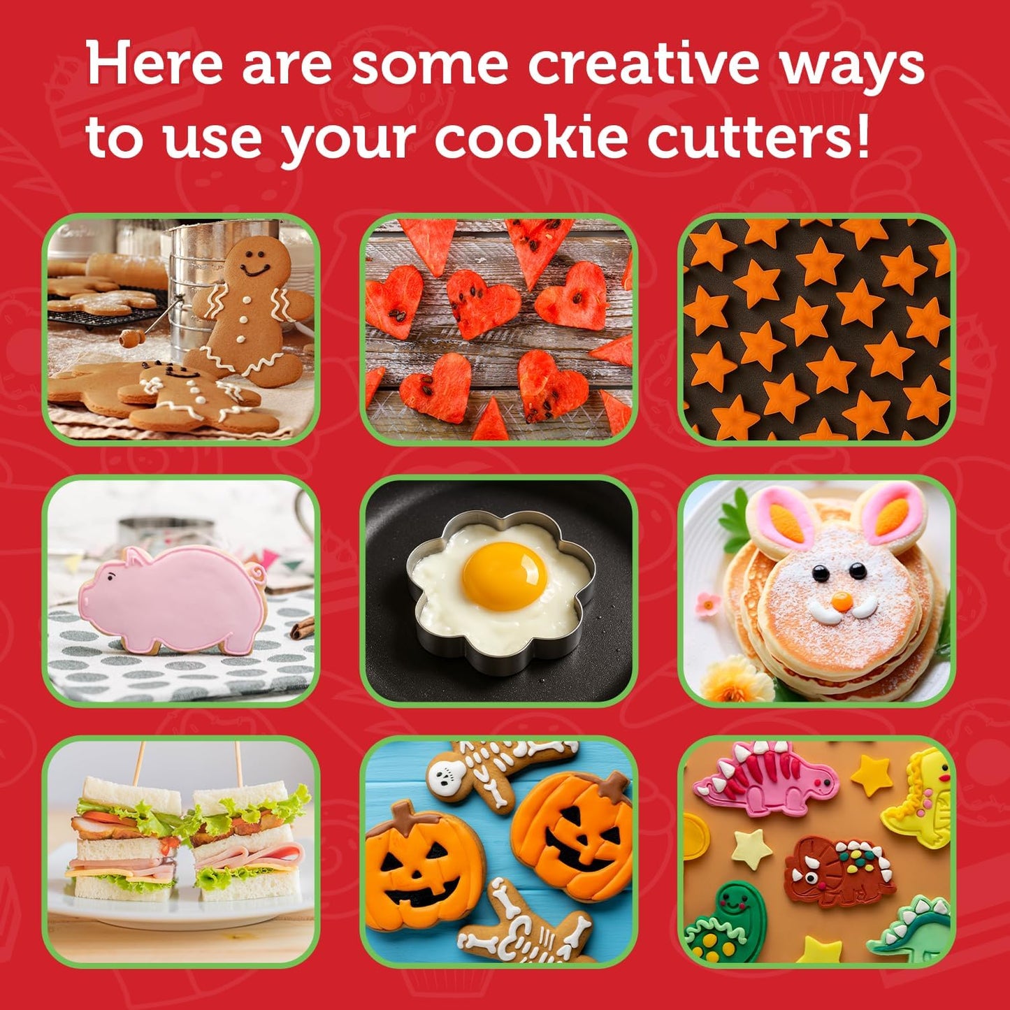 Farm Animal Cookie Cutter Set, 13 Piece Set, Premium Food Grade Stainless Steel, Dishwasher Safe