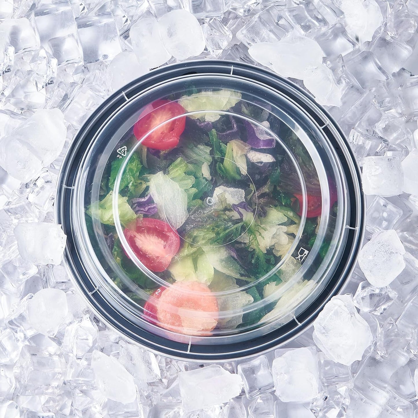 FULING 24 oz 150 ct Round Meal Prep Food Storage Containers with Lids To Go Plastic Lunch Plan Box Disposable Take Out Bowls Black BPA Free Reusable Durable Stackable Microwave Freezer Dishwasher Safe