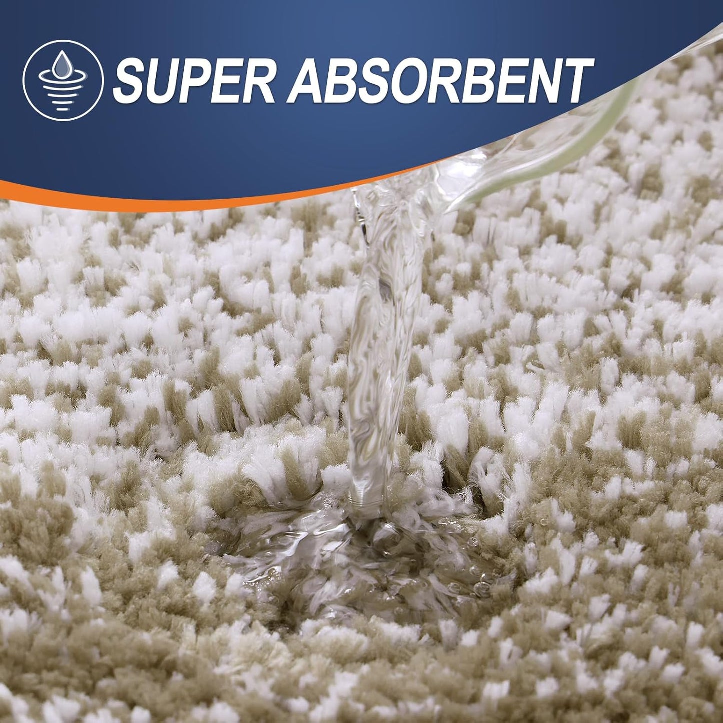 OLANLY Bathroom Runner Rugs 47x20, Extra Soft Absorbent Microfiber Bath Rugs, Rubber Backing, Quick Dry, Machine Washable Bath Mats for Bathroom Floor, Tub and Shower, Home Decor Accessories, Coffee