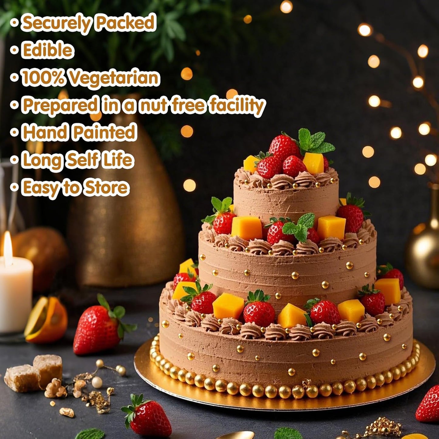 Gold Pearl Sprinkles,Candy Pearls for Baking,Sprinkle Mix Size,Edible Sugar Cake Decorations,Cupcake Toppers,Cookie Decorating,Donuts Ice Cream Decorating,Wedding Birthday Party Valentines Christmas Supplies,130g/4.58oz