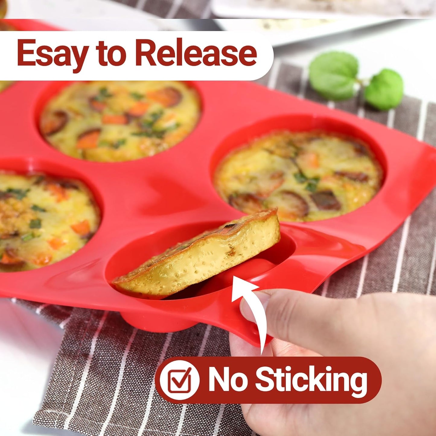 Silicone Egg Sandwich Molds, 3 Inch Muffin Top Pan Non Stick Mold for Breakfast Sandwiches, 2 Pack Whoopie Pie Pan, Circle Mold for Baking English Muffins, Egg Sandwich, Whoopie Pies