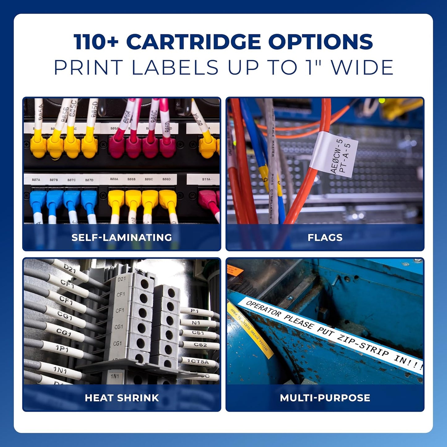 Brady M410 Handheld Portable Label Printer Kit with Product and Wire ID Software, Carrying Case, Rechargeable Battery and Charger, Magnetic and Utility Holders, 11.5" H x 6" W x 3.5" H